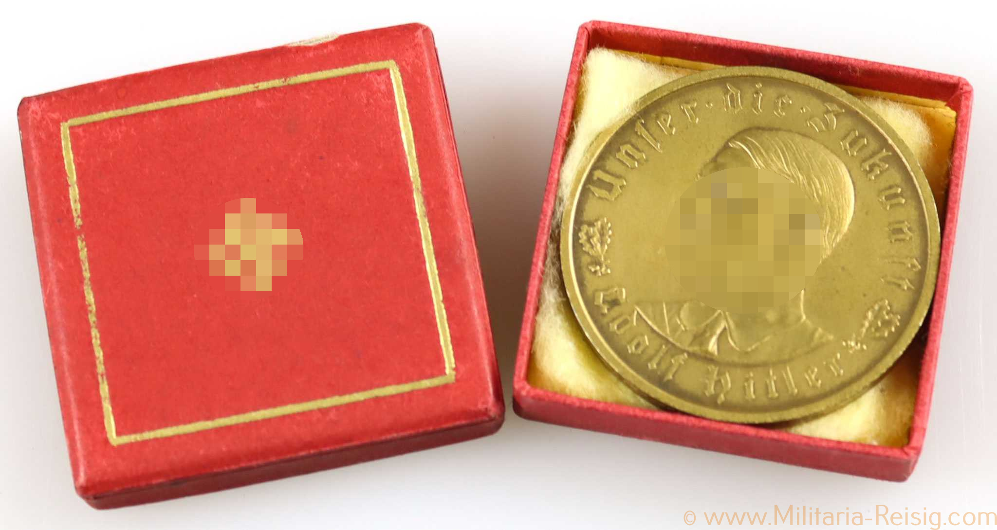 Bronzemedaille Hitler 1933 Im Jahre Deutscher Schicksalswende im Etui 