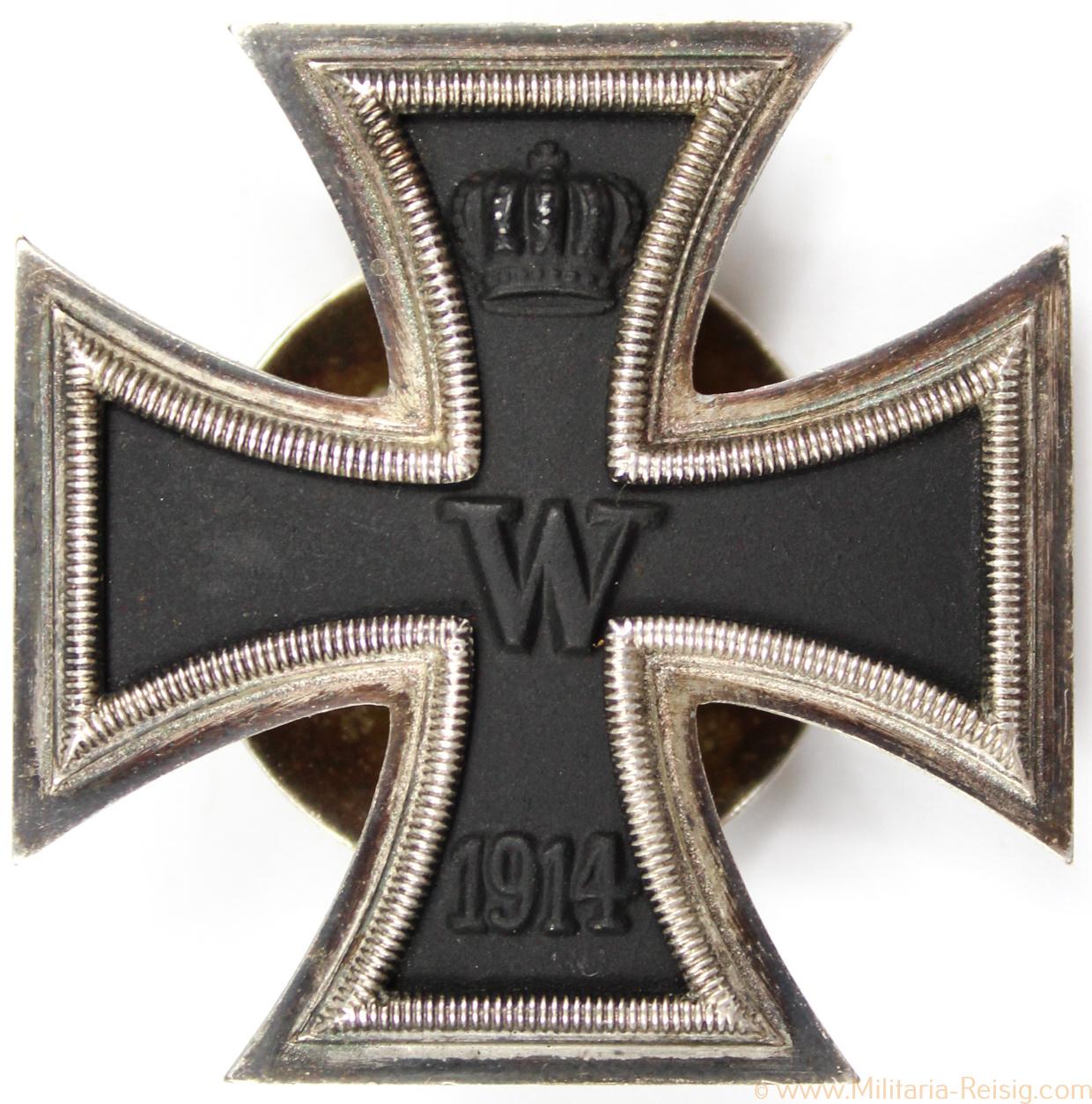 Eisernes Kreuz 1. Klasse 1914 an Schraubscheibe, Herst. L54 (Schauerte & Höhfeld, Lüdenscheid)