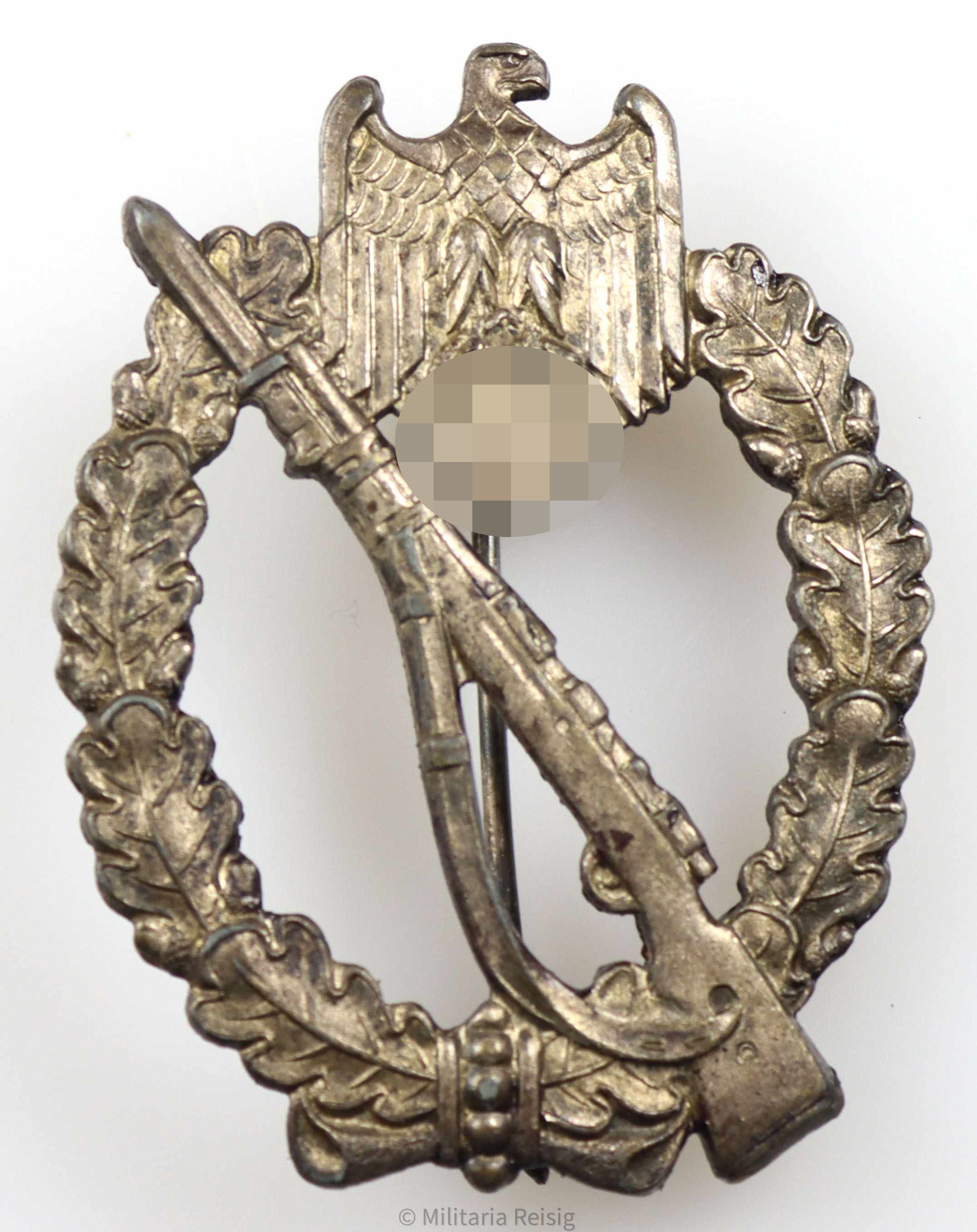 Infanterie Sturmabzeichen in Silber, Hersteller C. E. Juncker, Berlin