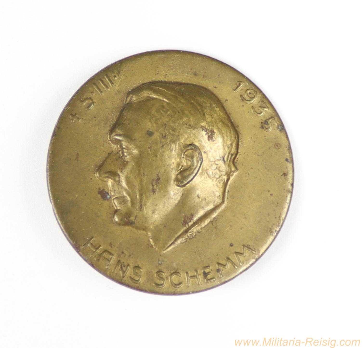 Abzeichen "Hans Schemm 5.3.1935"  