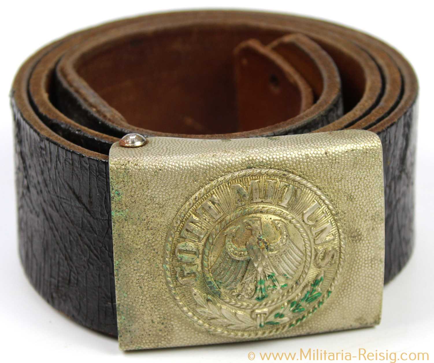 Reichswehr Koppelschloss mit Riemen "Gott mit uns"
