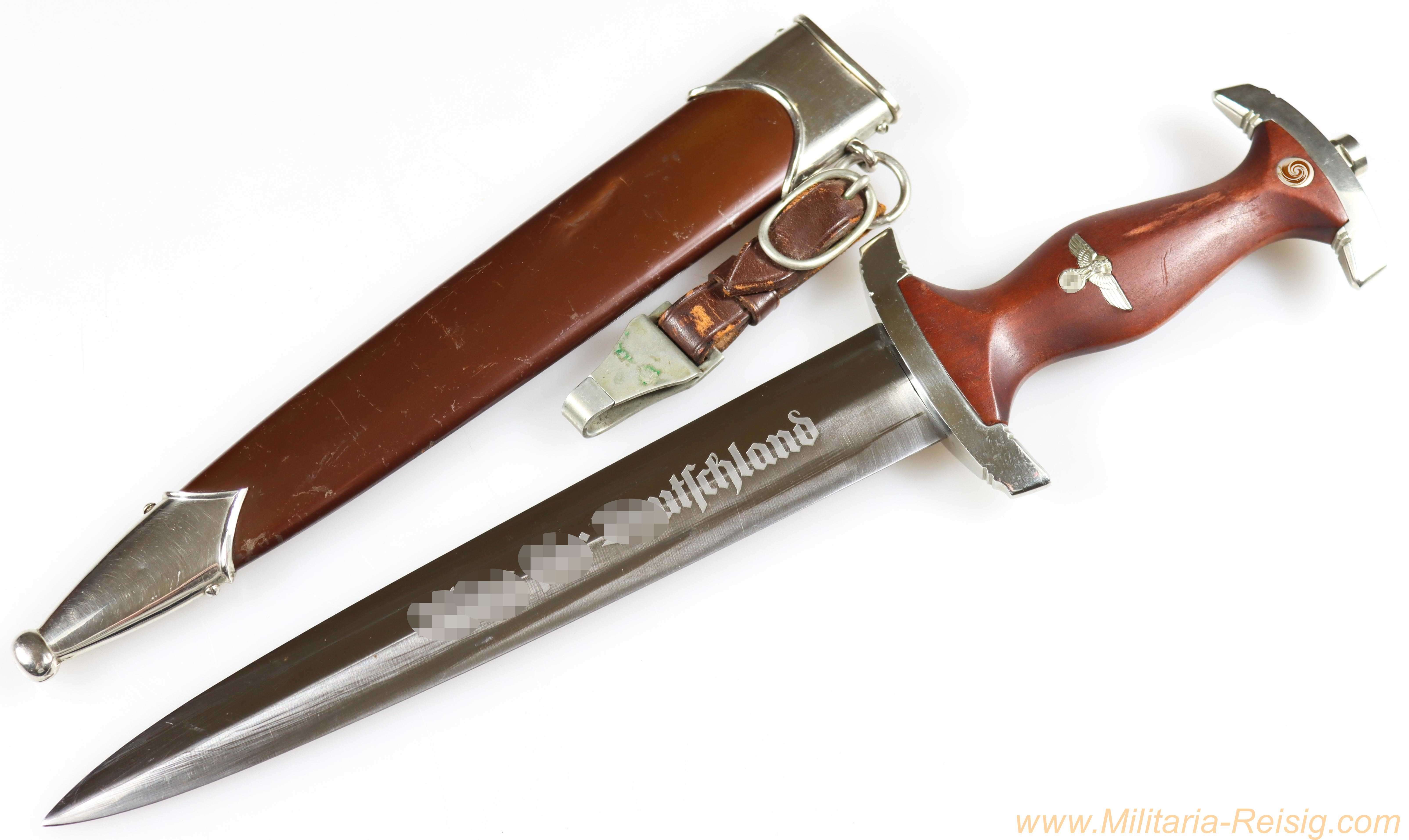 SA Dolch mit Gehänge, Hersteller Böntgen & Sabin, Solingen