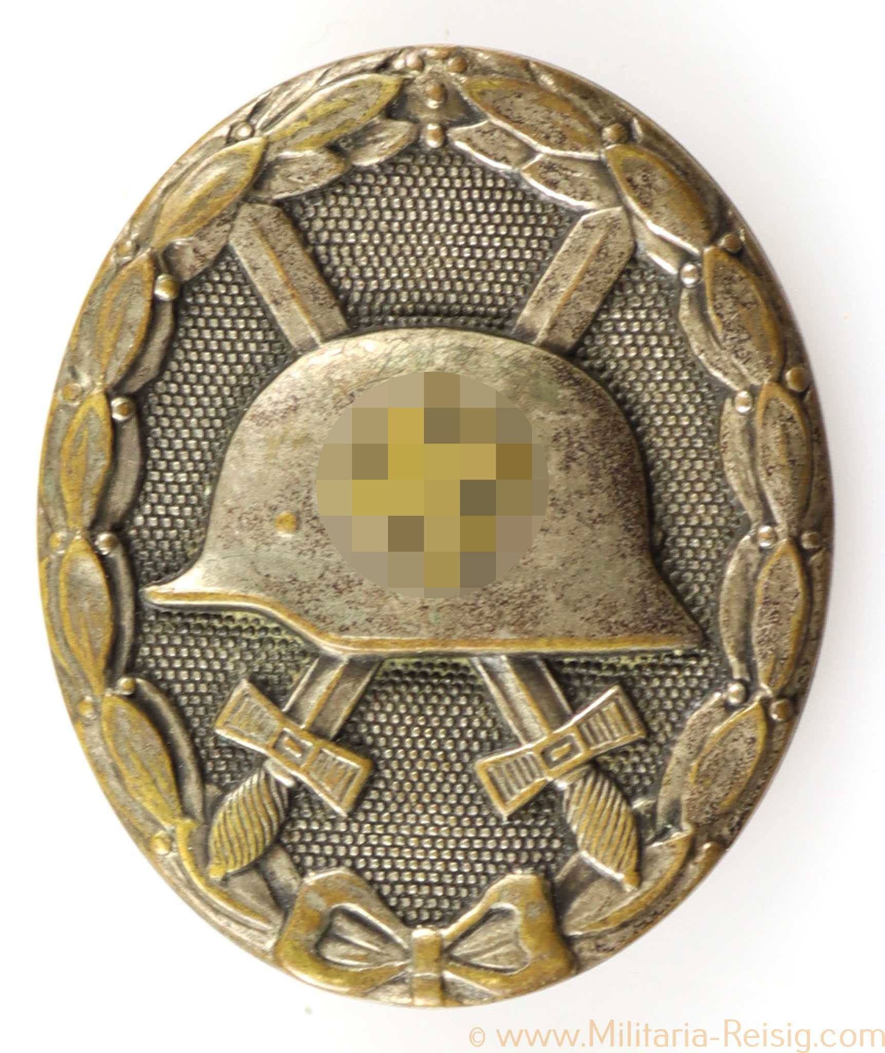 Verwundetenabzeichen in Silber, Hersteller Förster & Barth, Pforzheim 