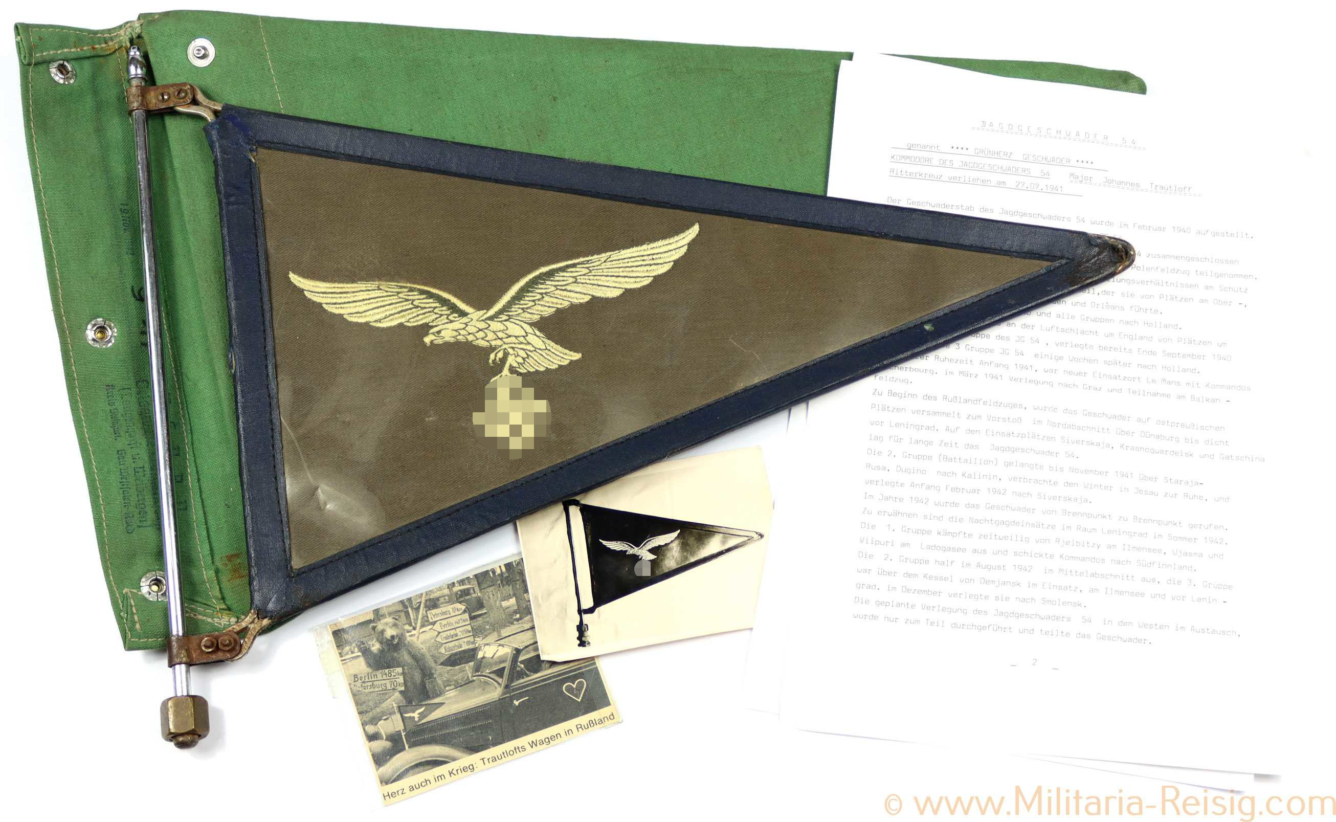 KFZ Stander für Offiziere der Luftwaffe / Grünherz Geschwader 54