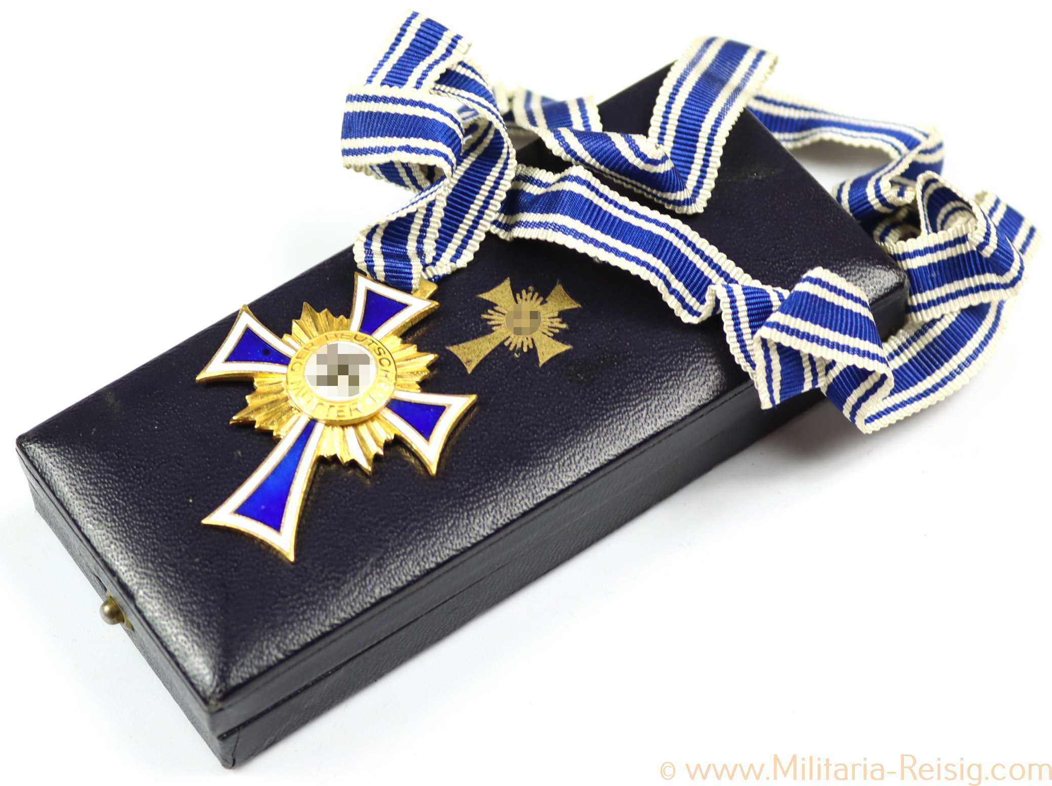 Mutterkreuz in Gold im Etui, Hersteller C. E. Juncker, Berlin