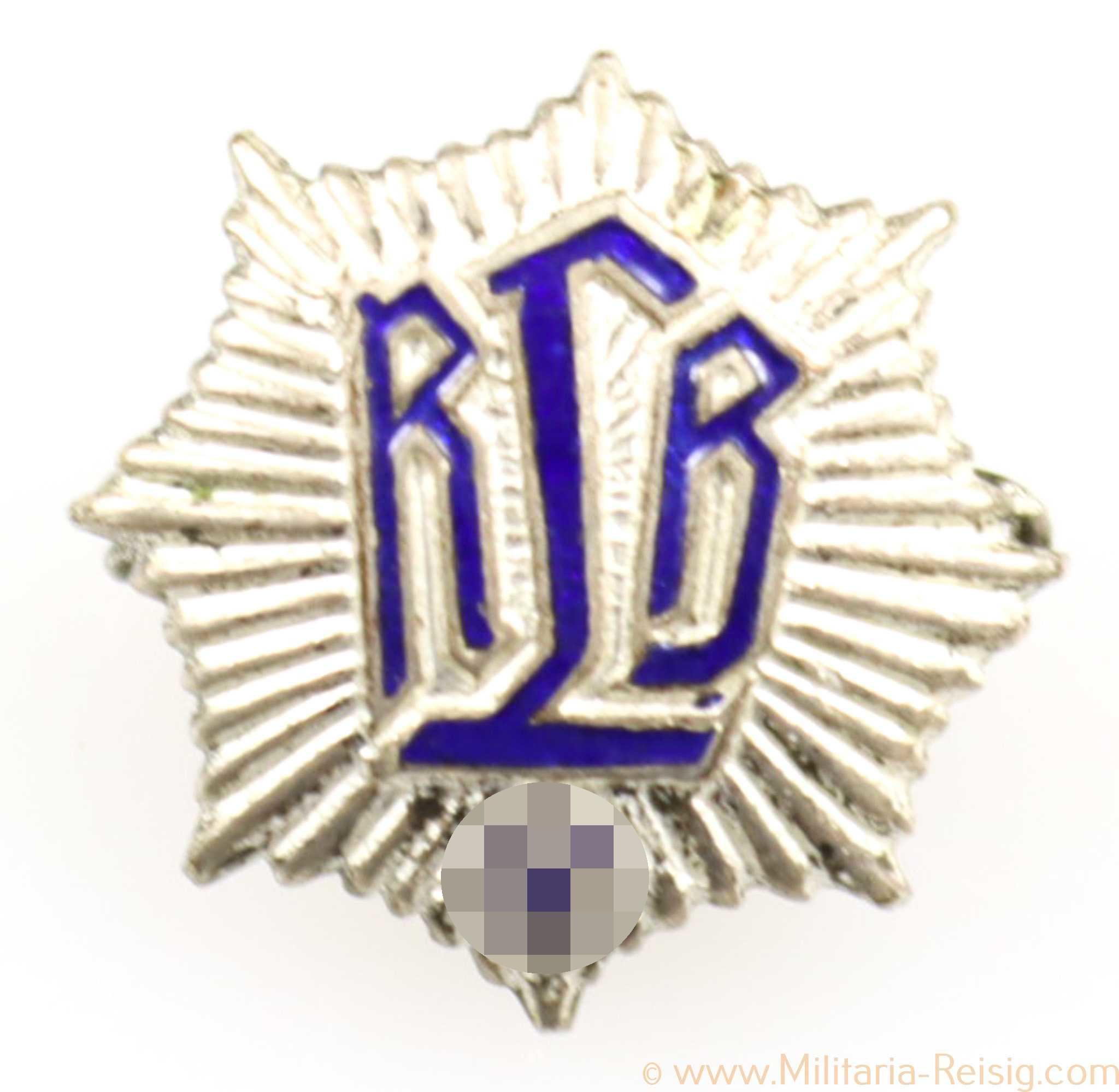 Anstecknadel Reichsluftschutzbund (RLB), Hersteller Hermann Aurich, Dresden, 17 mm