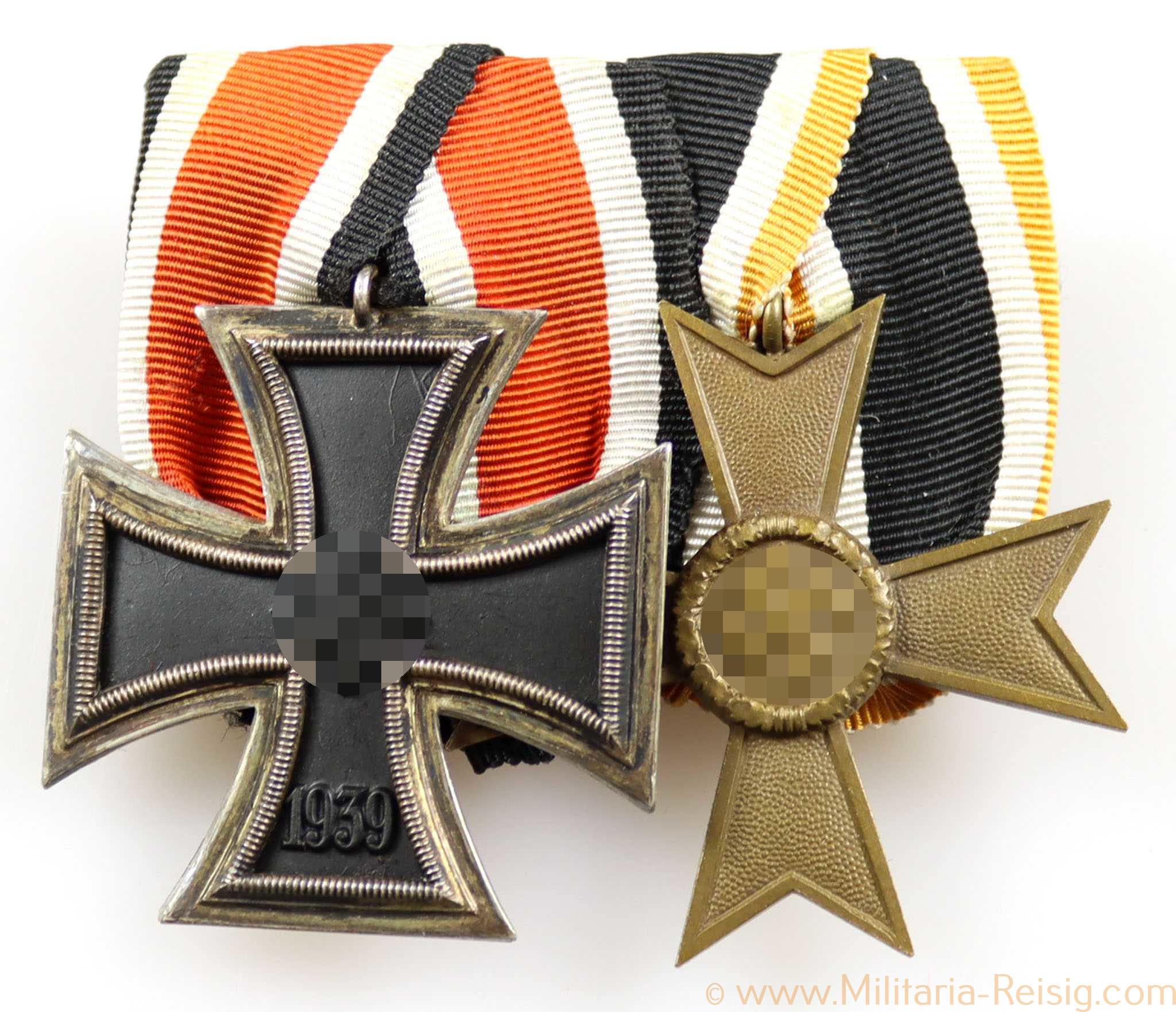 Ordensspange mit 2 Auszeichnungen