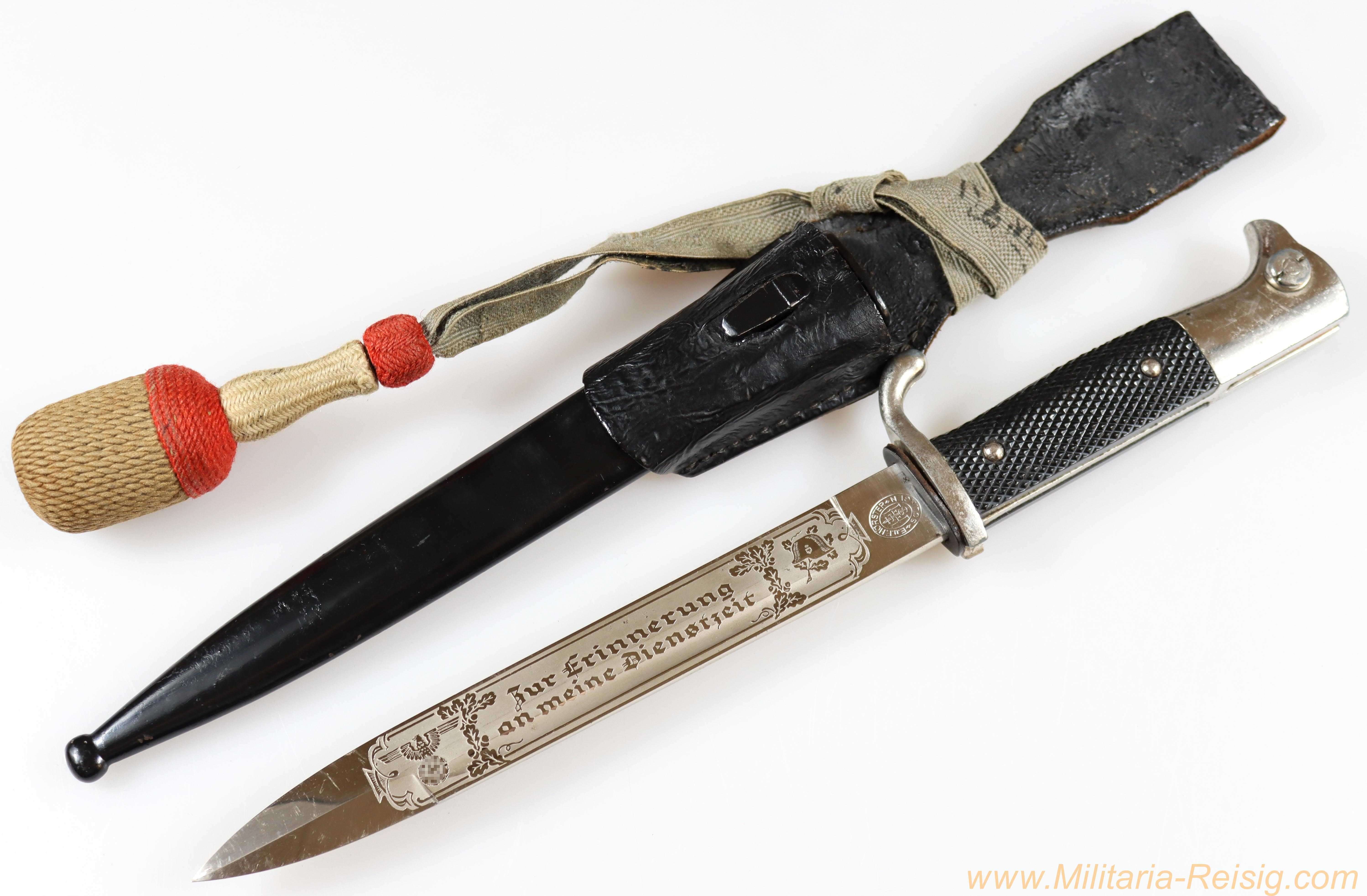 Extraseitengewehr mit Klingenätzung, Hersteller E. & F. Hörster, Solingen