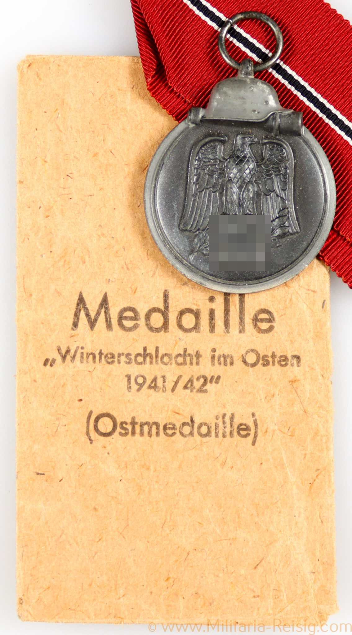 Ostmedaille mit Verleihungstüte, Hersteller 60