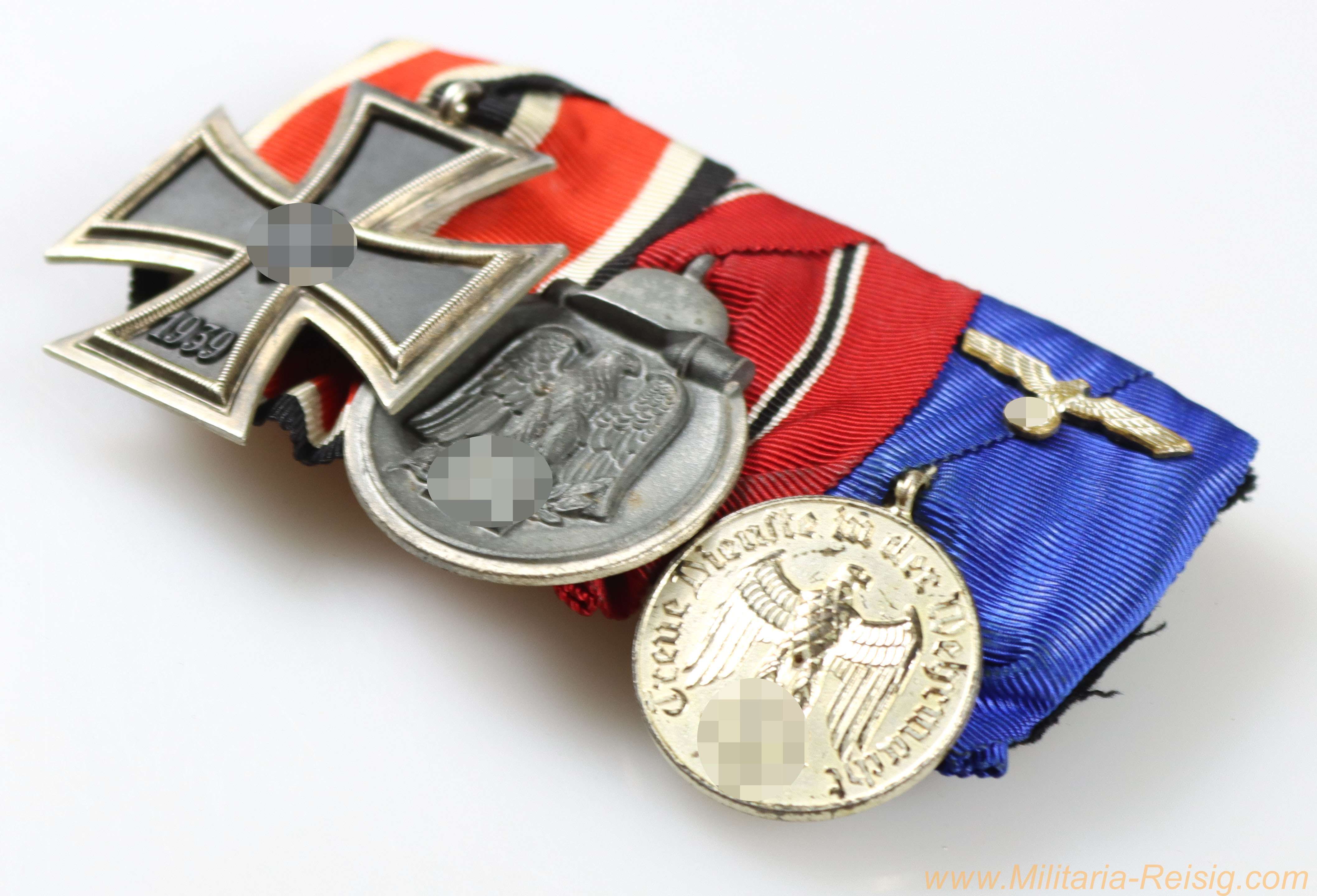 Ordensspange mit 3 Auszeichnungen