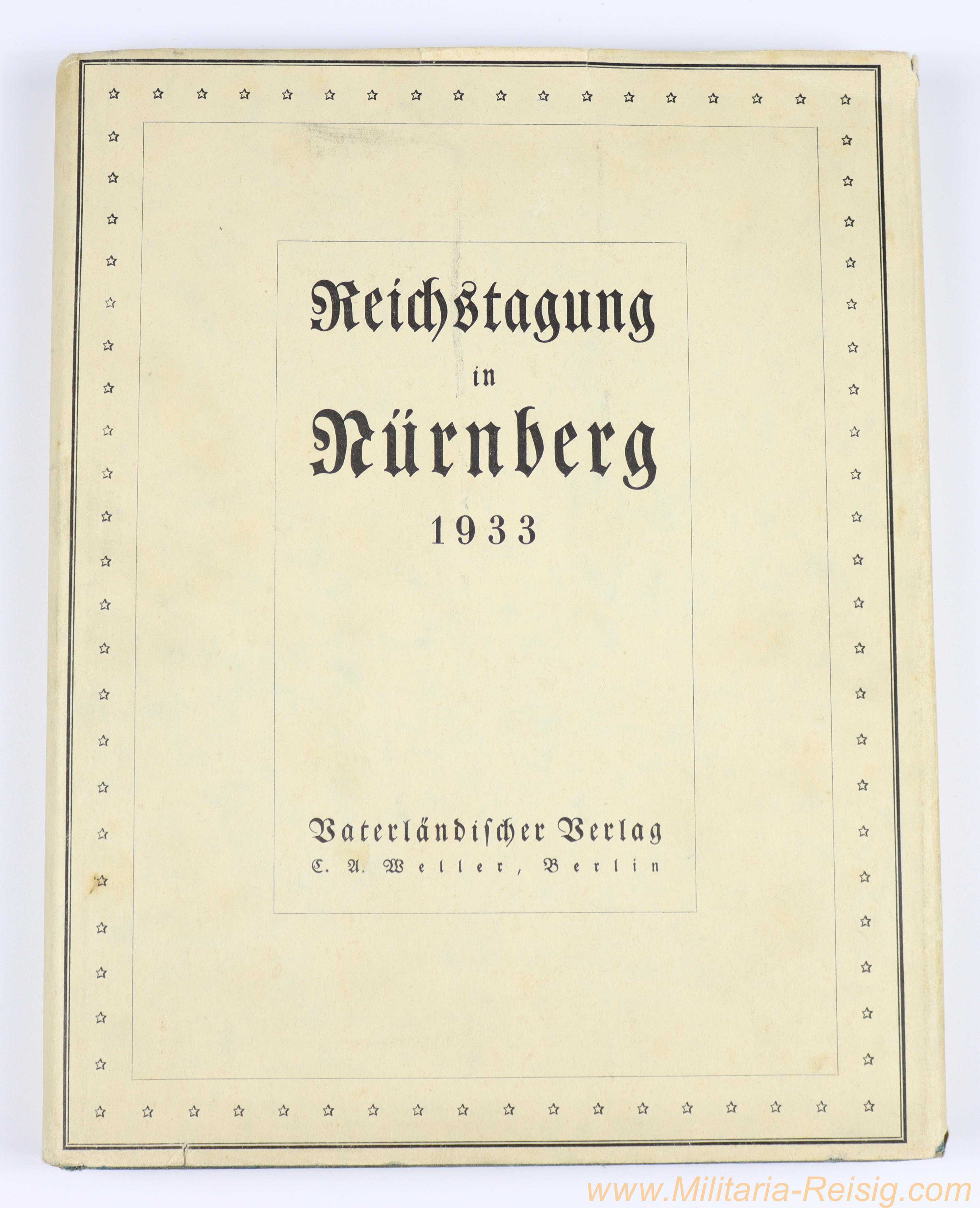 Reichstagung in Nürnberg 1933 mit Schutzumschlag 