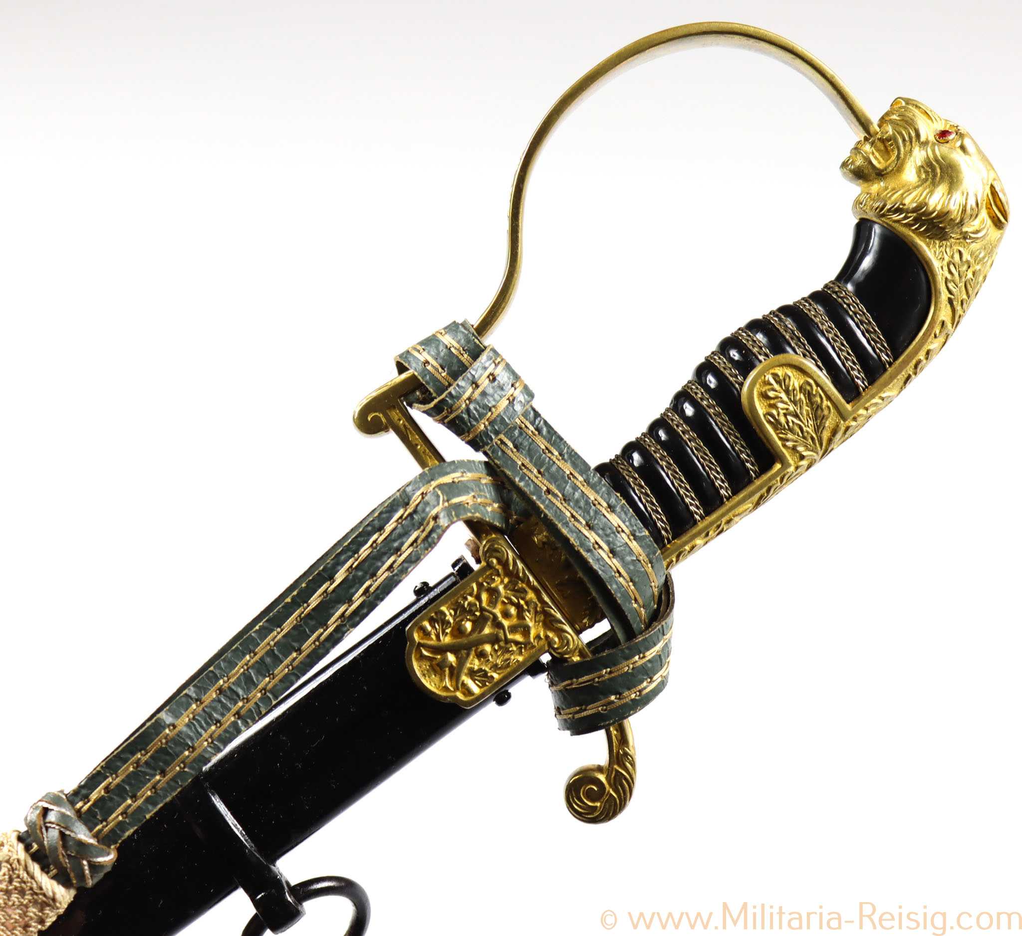 Kavallerie Löwenkopf Säbel für Offiziere, Hersteller Carl Eickhorn, Solingen