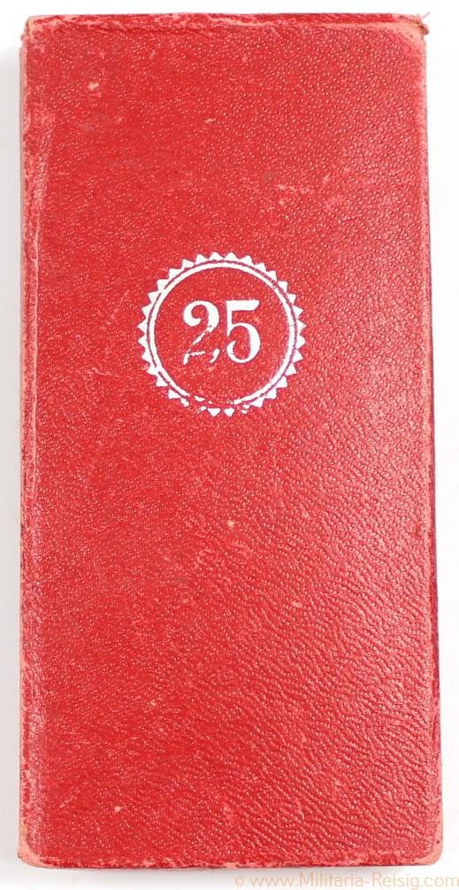 Etui Treudienst Ehrenzeichen 25 Jahre
