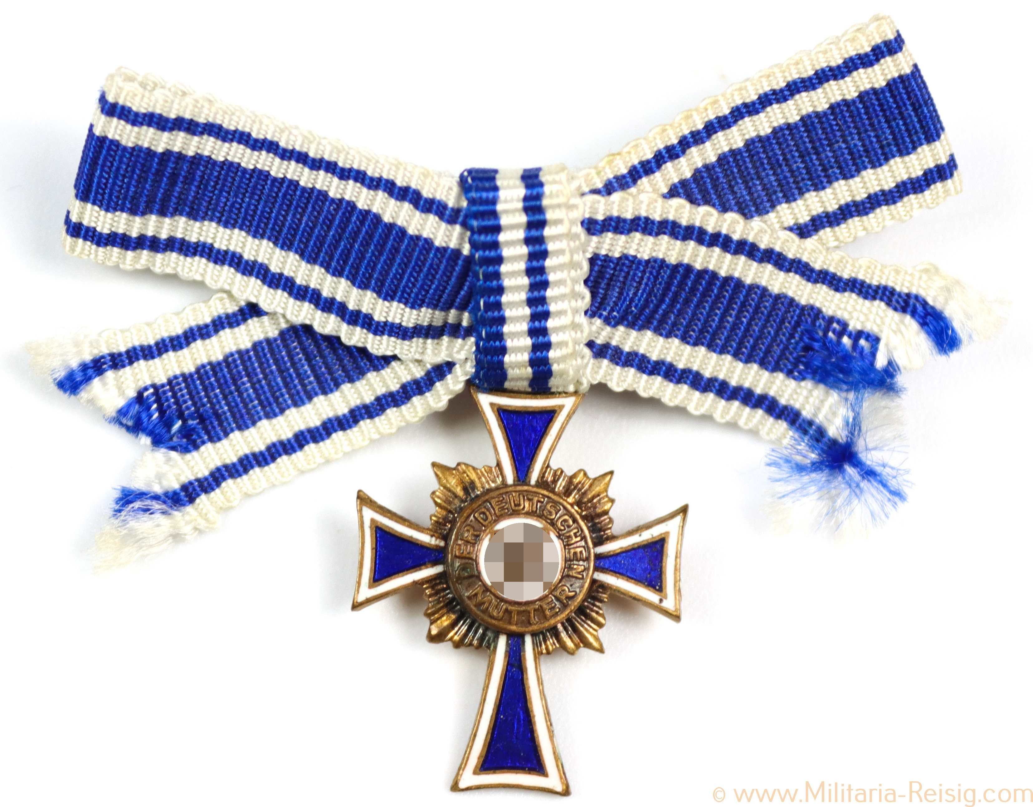 Miniatur Ehrenkreuz der Deutschen Mutter in Bronze, Herst. L/11