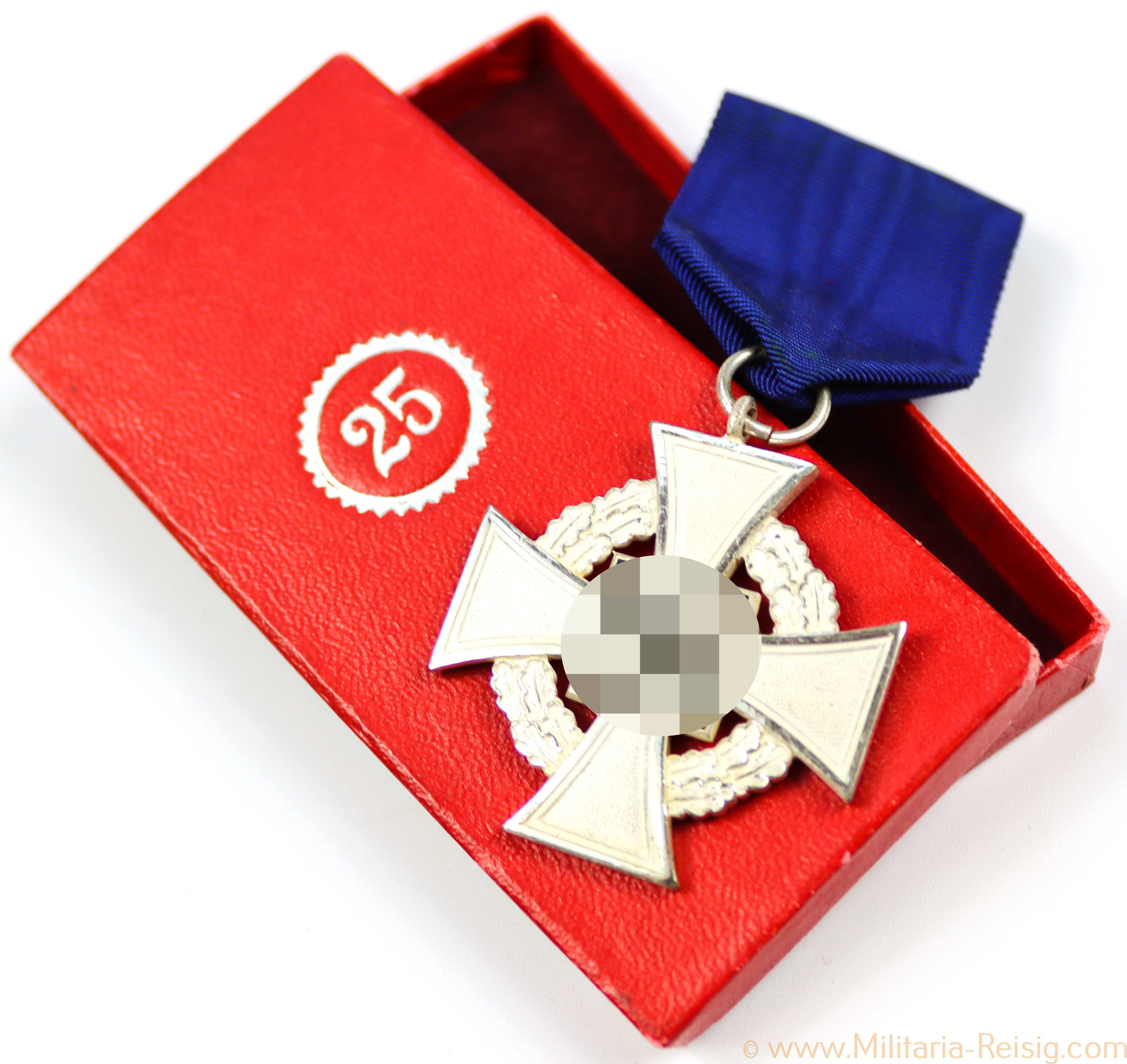 Treudienst Ehrenzeichen 25 Jahre im Etui, Herst. Rudolf Wächtler & Lange, Mittweida