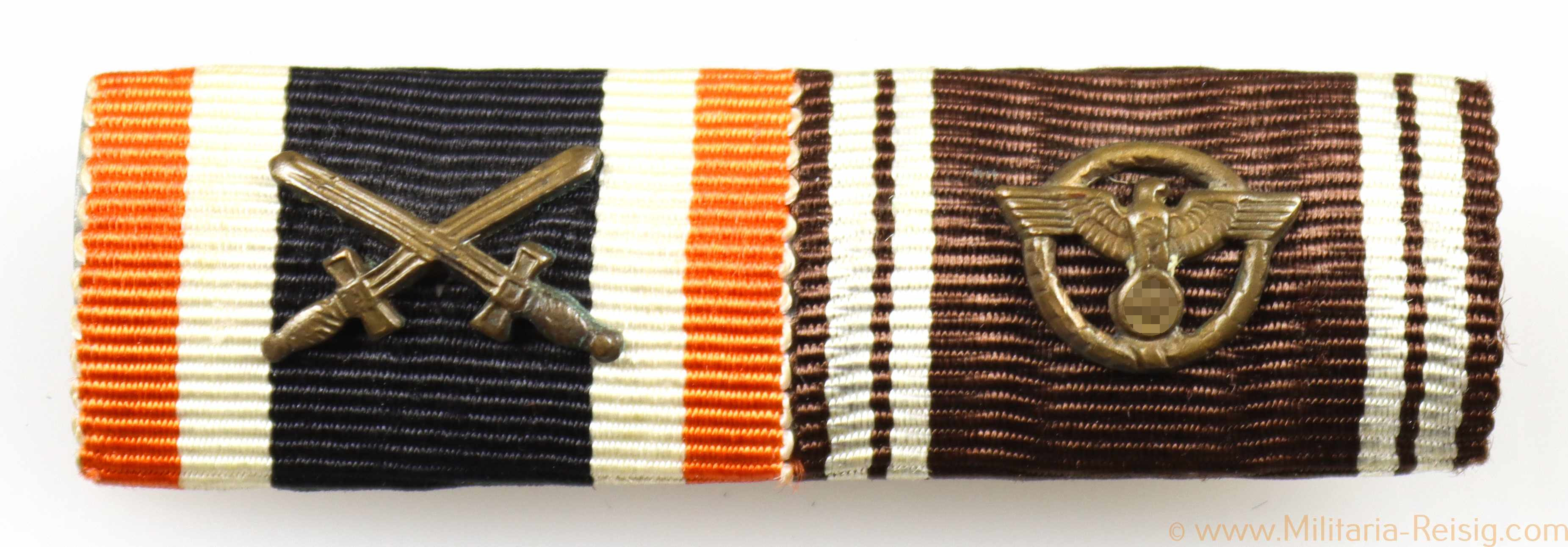 2er Bandspange (KVK und NSDAP DA 1. Stufe)