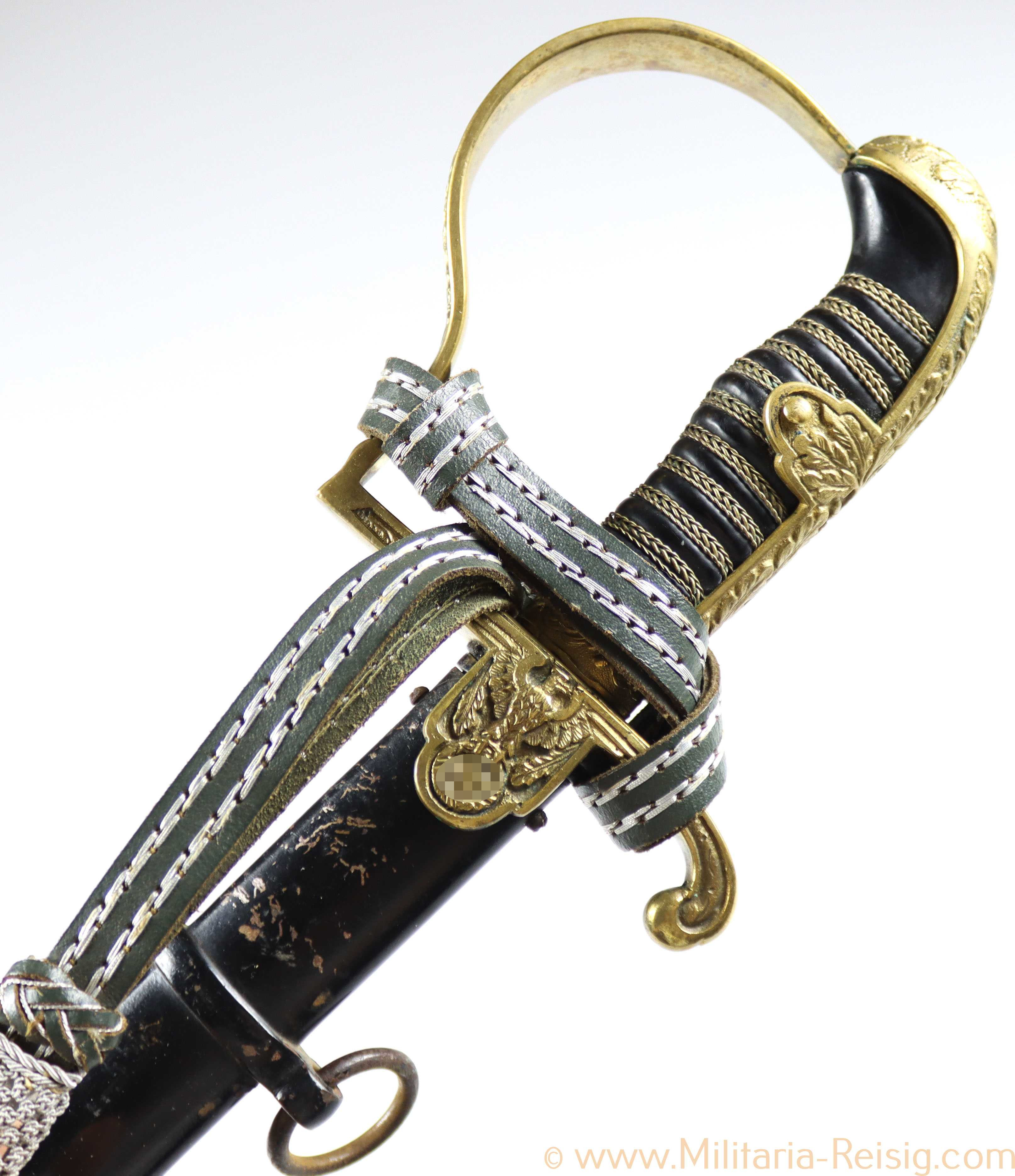 Wehrmacht Säbel für Offiziere mit Portepee, Hersteller Alcoso, Solingen