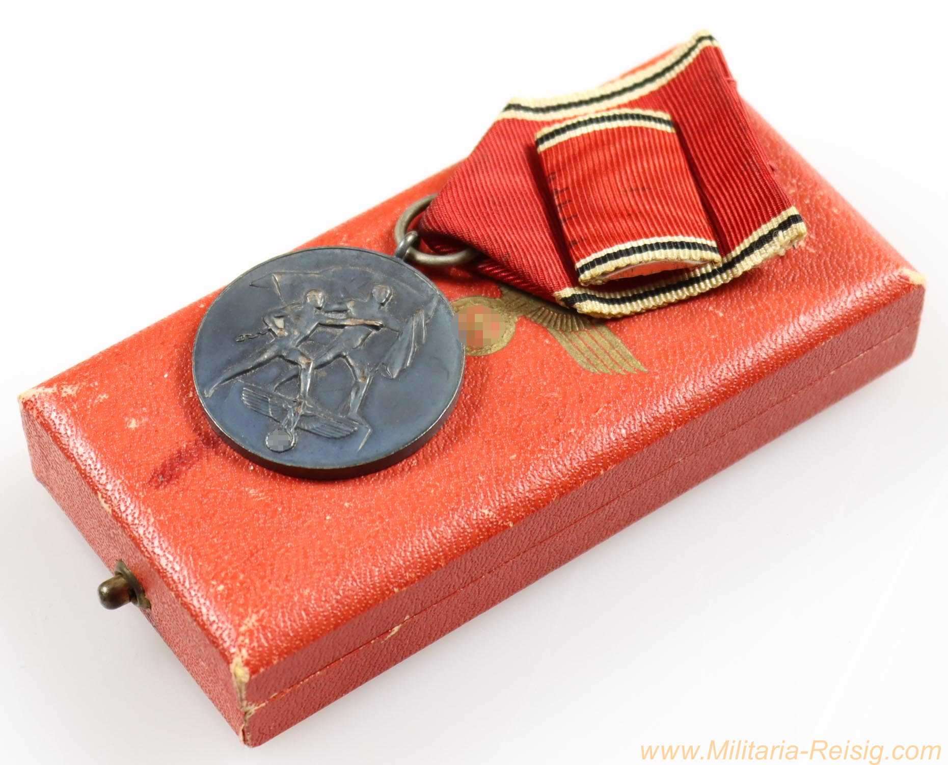 Medaille zur Erinnerung an den 13. März 1938 (Österreich) im Etui