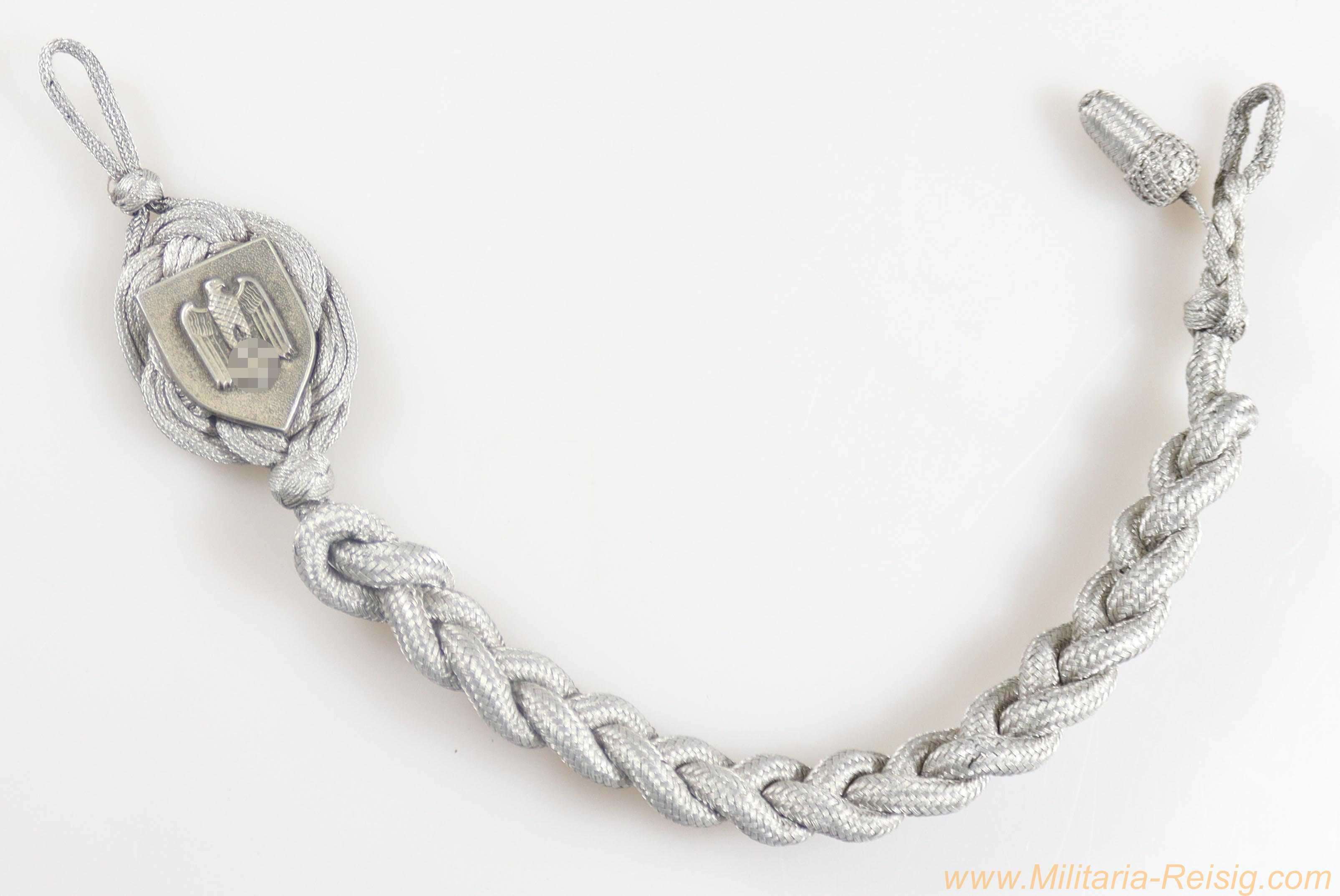 Wehrmacht Heer Schützenschnur für Gewehrschützen 2. Stufe mit Eichel