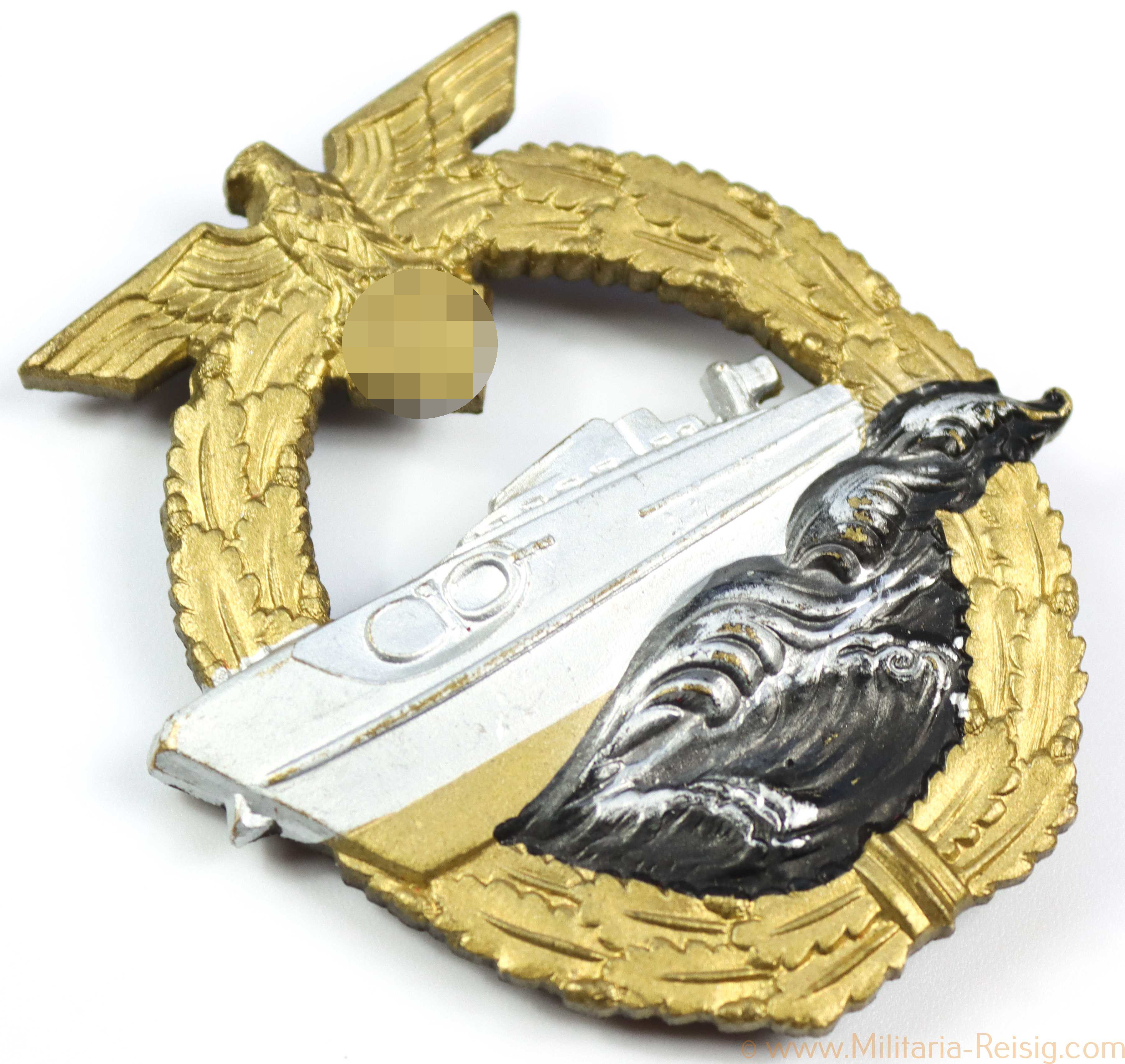 Schnellboot-Kriegsabzeichen 2. Form, Hersteller Adolf Scholze, Grünwald