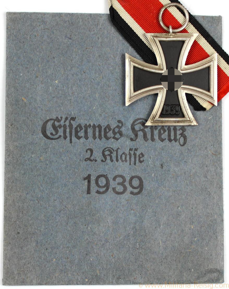 Eisernes Kreuz 2. Klasse 1939, Herst. 65 (Kerntyp 2) + Verleihungstüte