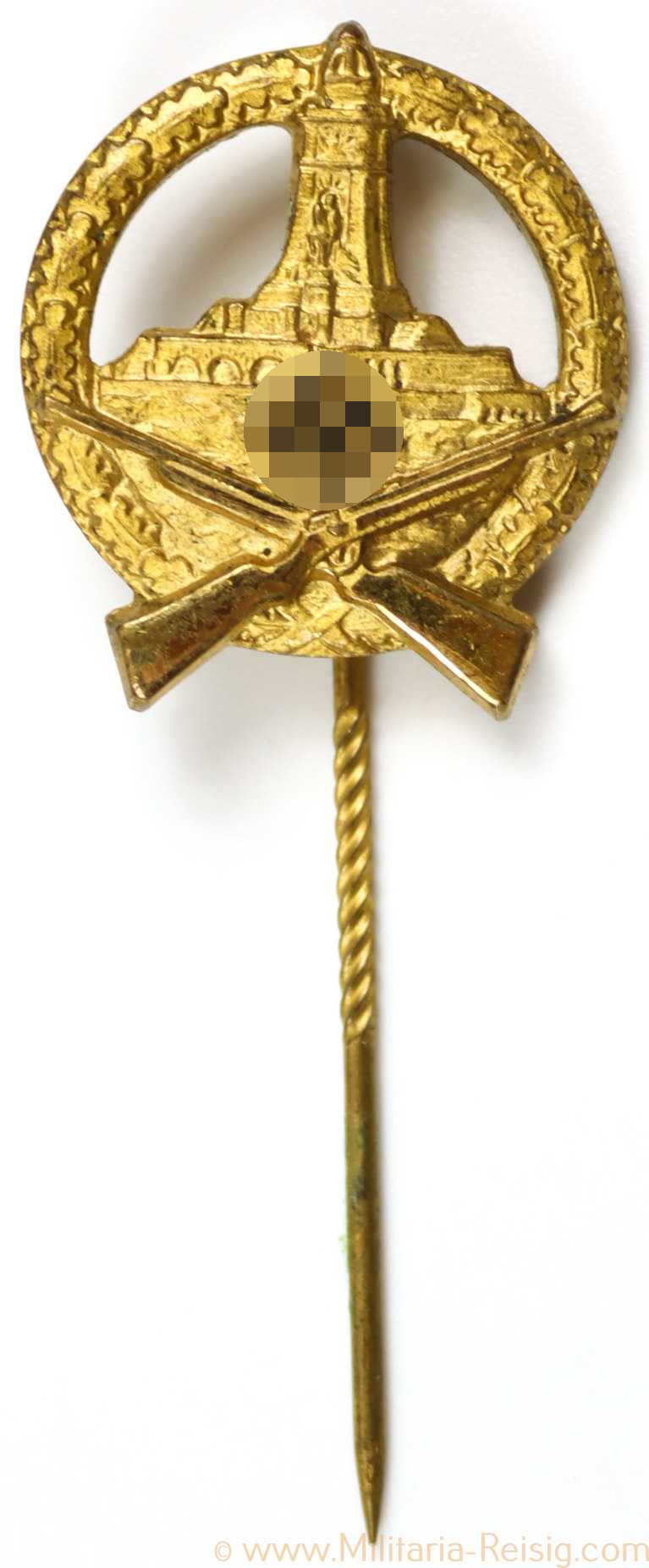Anstecknadel Deutscher Reichskriegerbund Schießauszeichnung in Gold