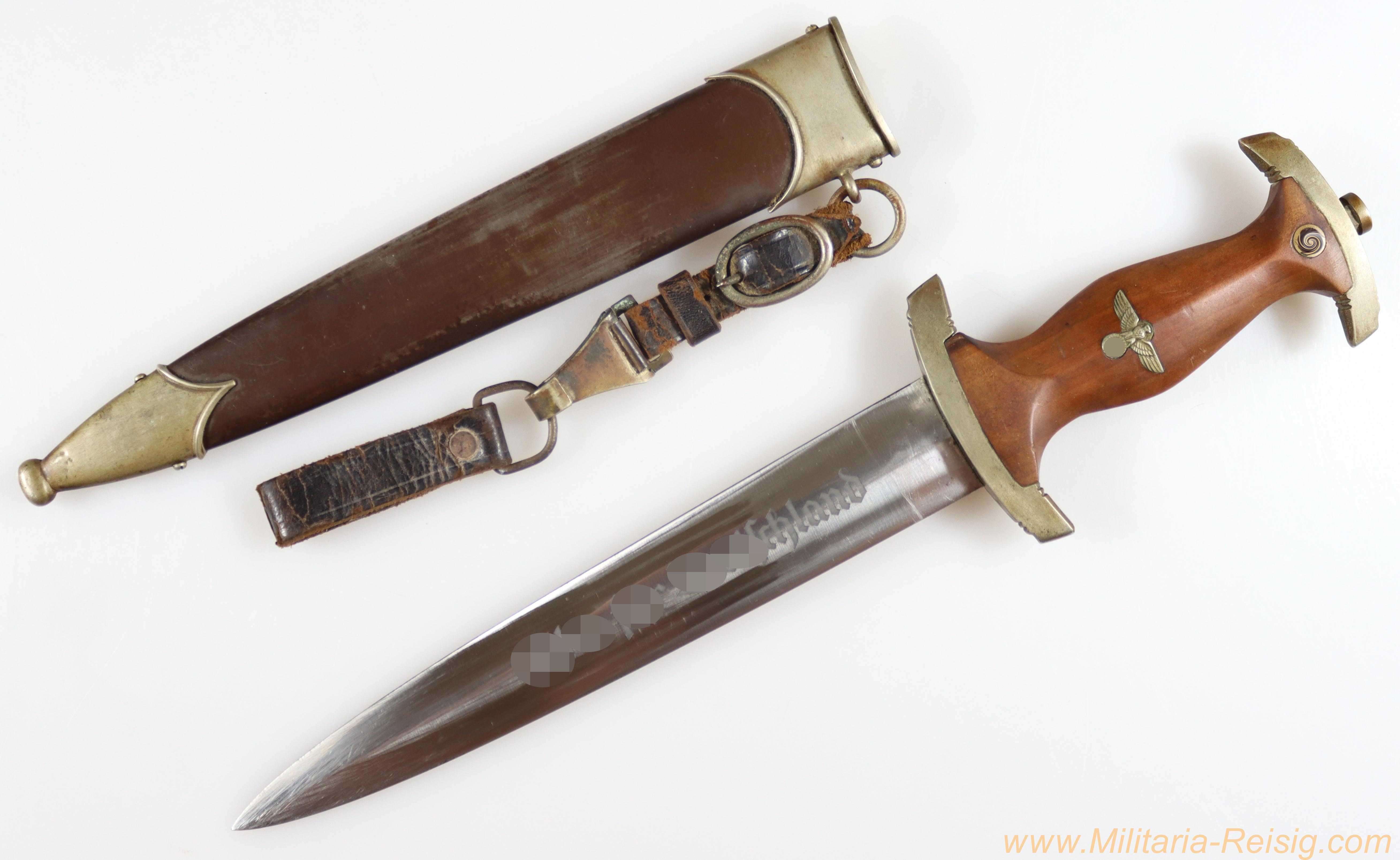 SA Dolch mit Gehänge, Hersteller Anton Wingen Jr., Solingen