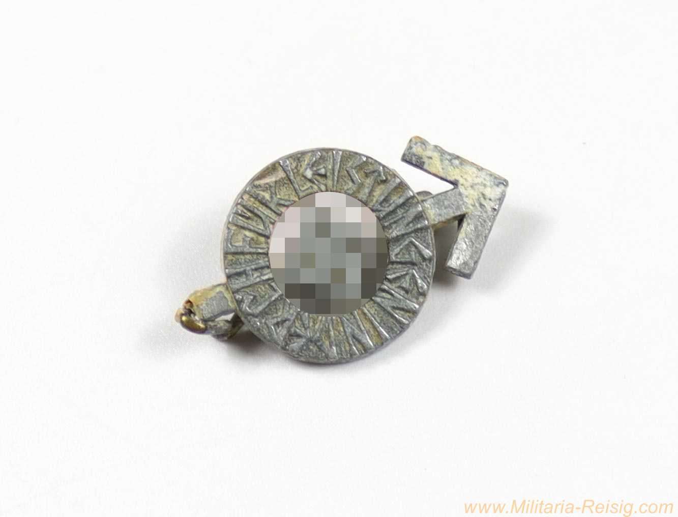 Miniatur HJ-Leistungsabzeichen in Silber, Hersteller "RZM M1/72"
