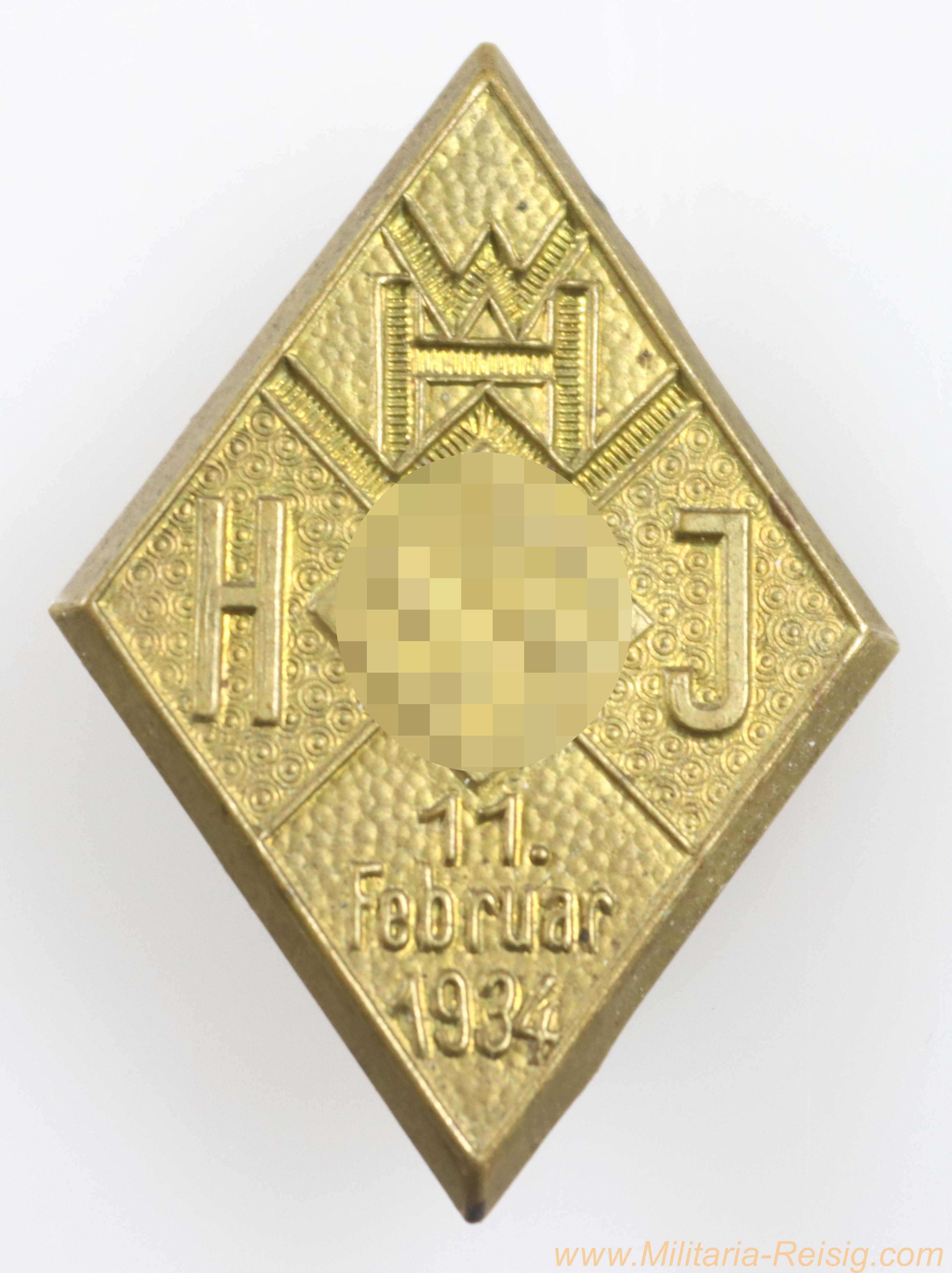 HJ WHW  Abzeichen 11.Februar 1934
