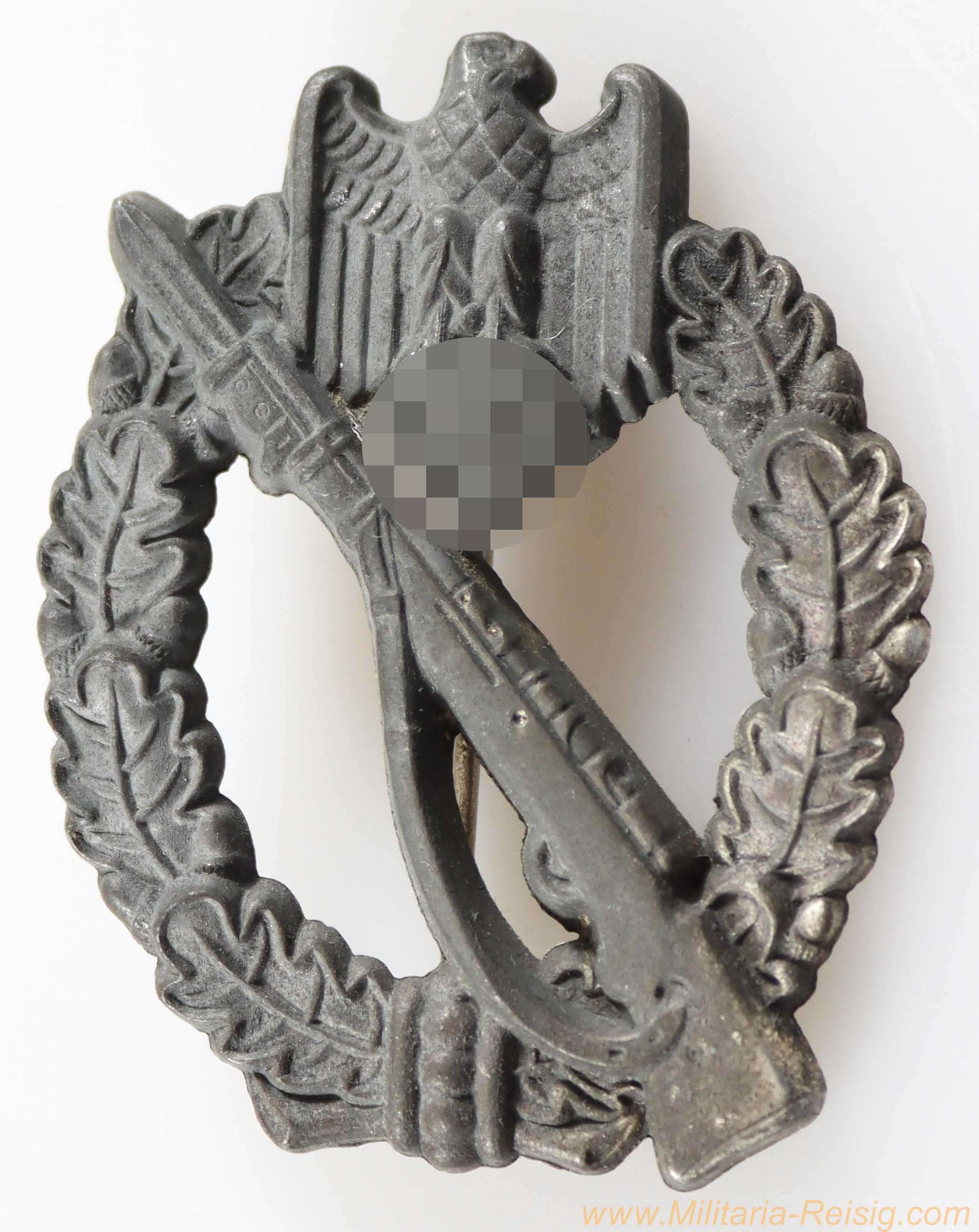 Infanterie Sturmabzeichen in Silber, Hersteller Schauerte & Höhfeld, Lüdenscheid