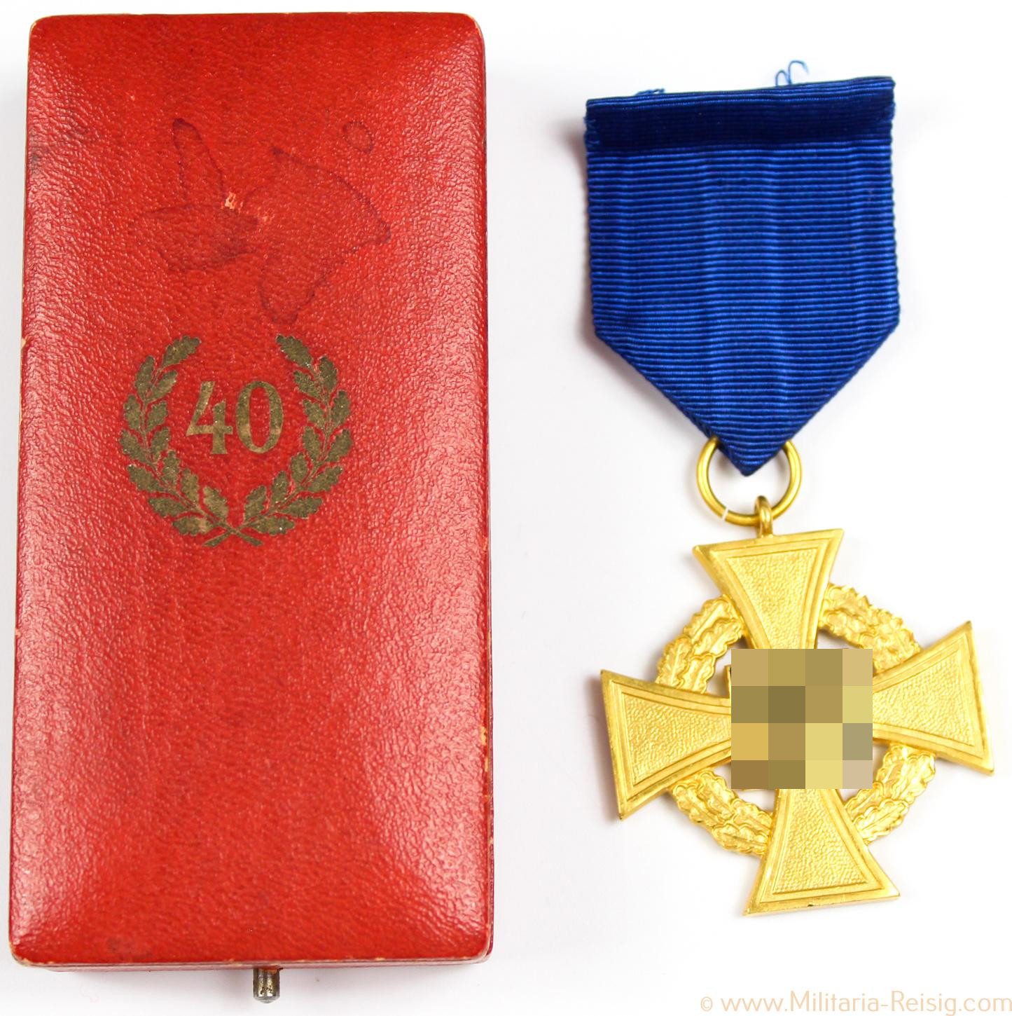 Treudienst-Ehrenzeichen 1.Stufe für 40 Jahre im Etui