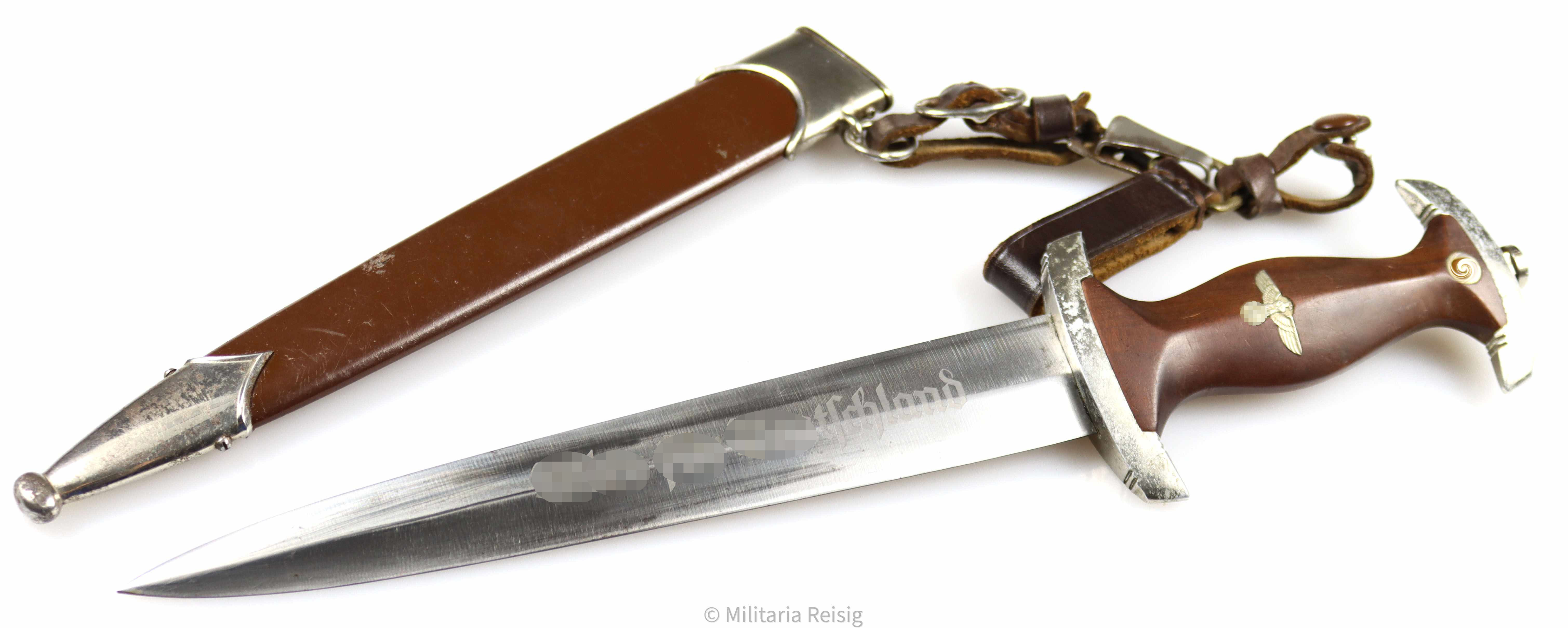 SA Dolch mit Gehänge, Hersteller RZM M7/12