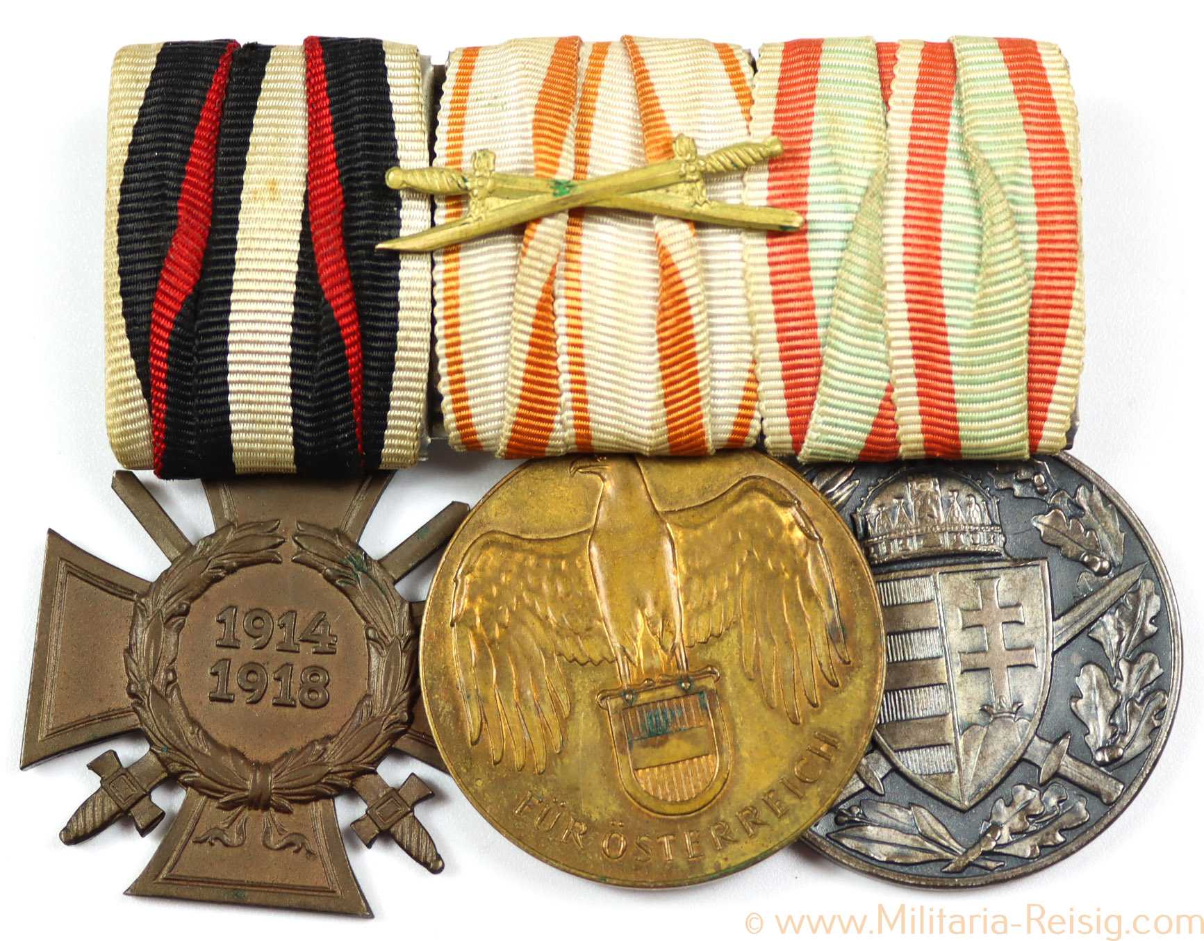 Ordensspange mit 3 Auszeichnungen