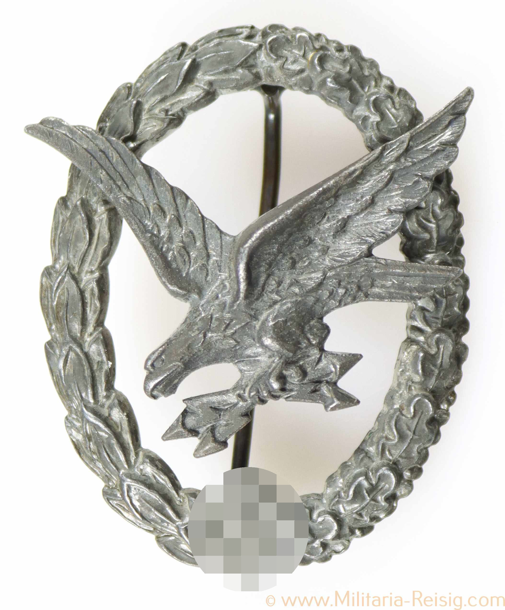 Fliegerschützenabzeichen mit Blitzbündel, Hersteller Wilhelm Deumer, Lüdenscheid