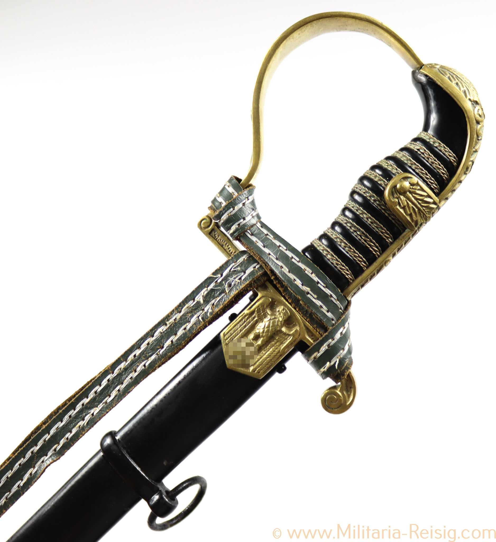 Wehrmacht Säbel für Offiziere, Hersteller Ernst Pack & Söhne (E. P. & S.)
