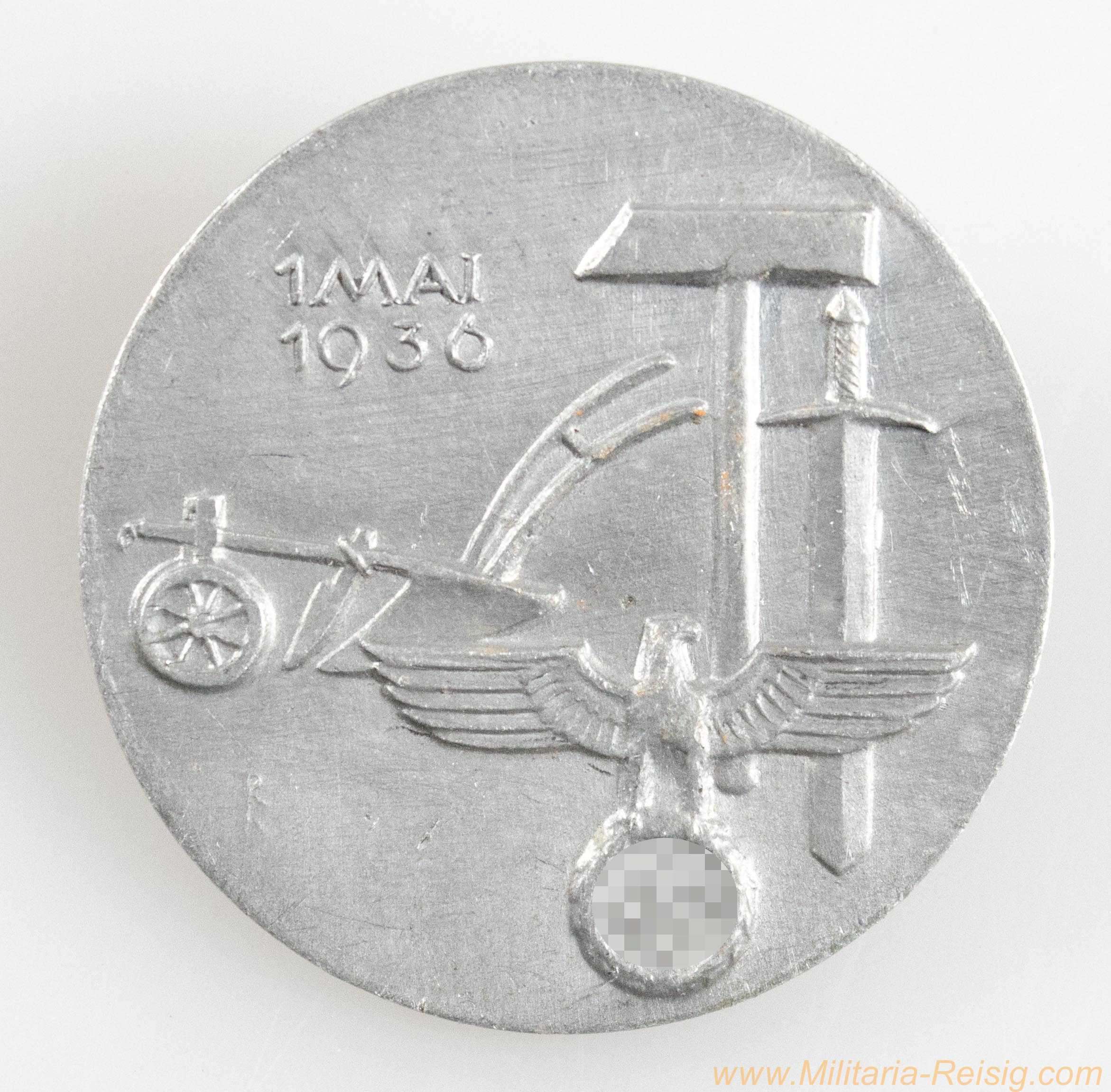 Abzeichen Tag der Arbeit 1936, Hersteller Besson Gmund