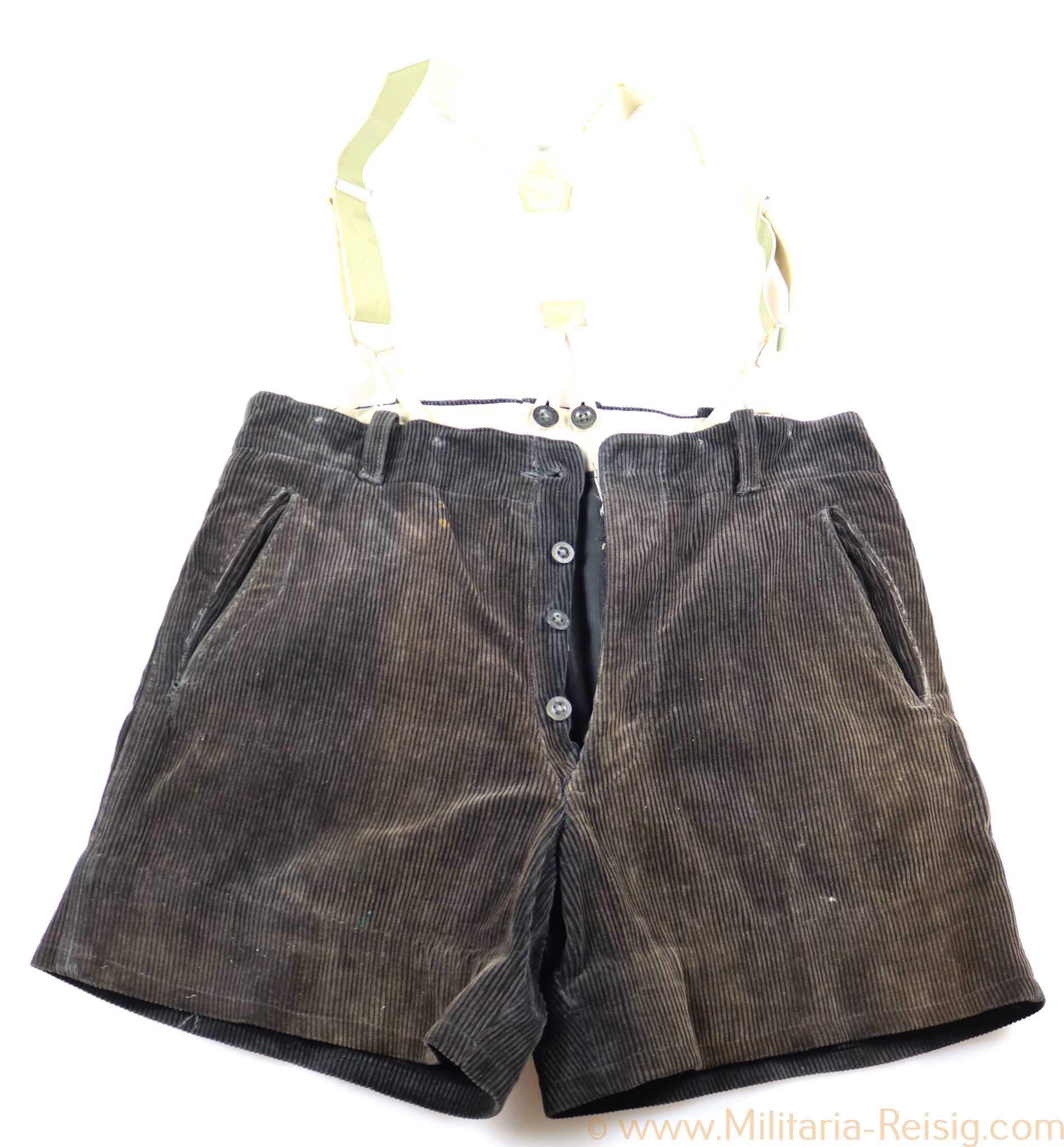 HJ schwarze kurze Hose mit passendem Hosenträger