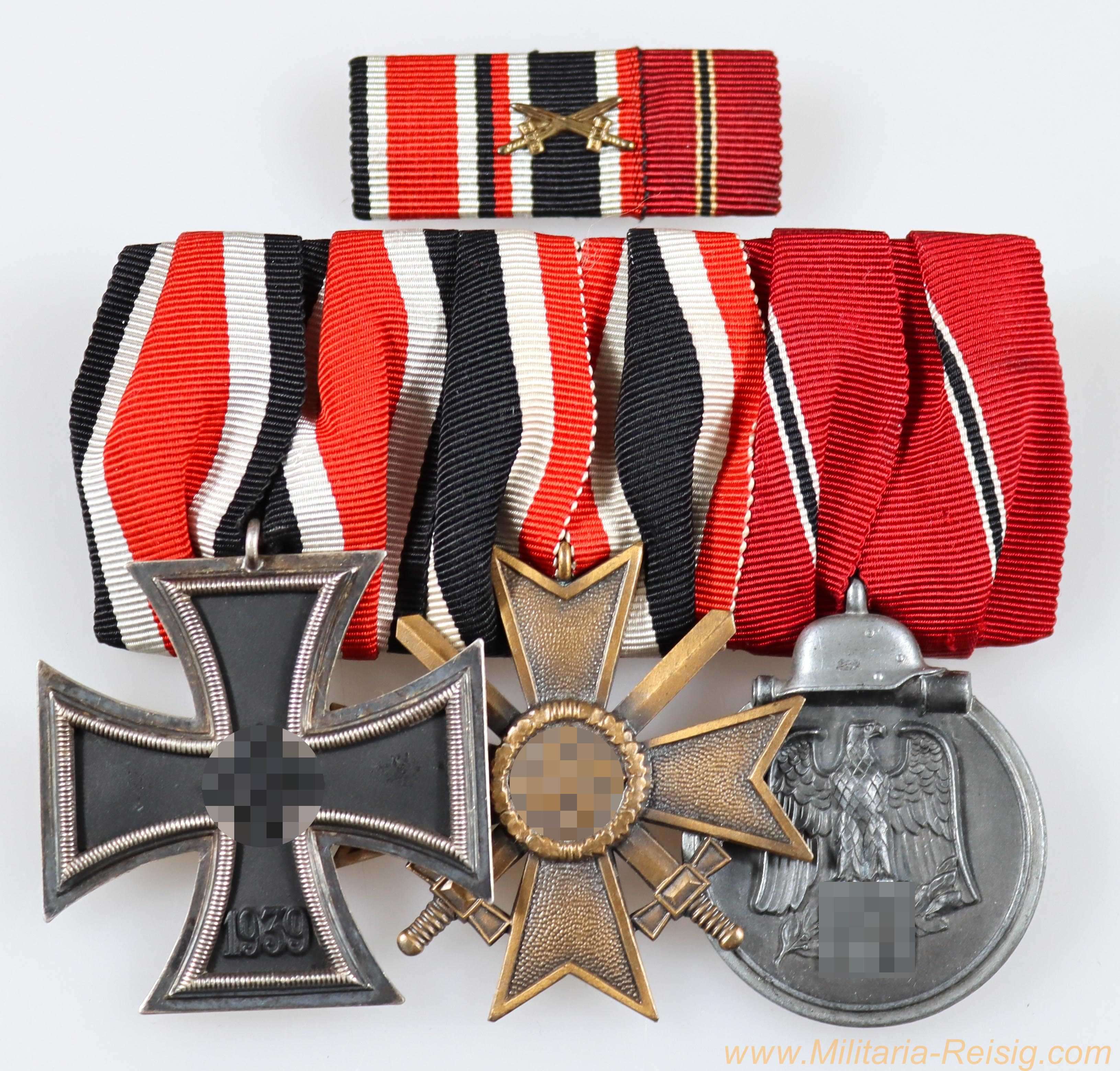 Ordensspange mit 3 Auszeichnungen