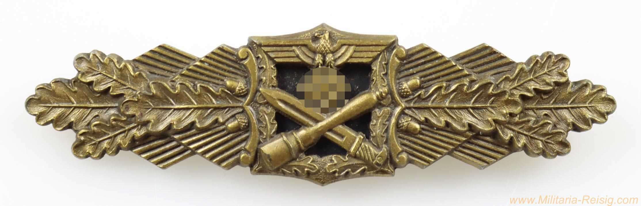 Nahkampfspange in Bronze, Hersteller A.G.M.u.K., Gablonz 