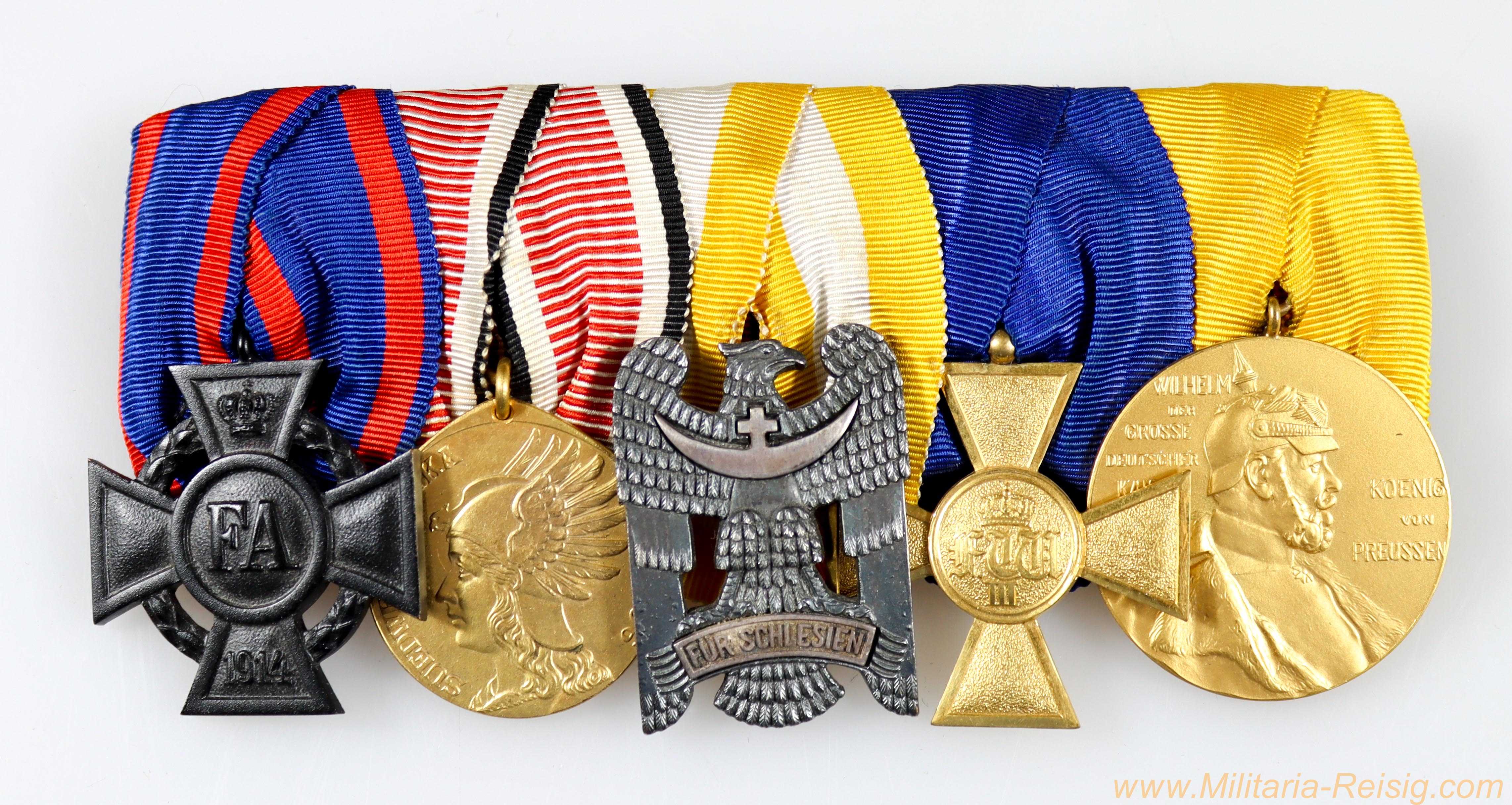 Ordensspange mit 5 Auszeichnungen - MINT CONDITION!