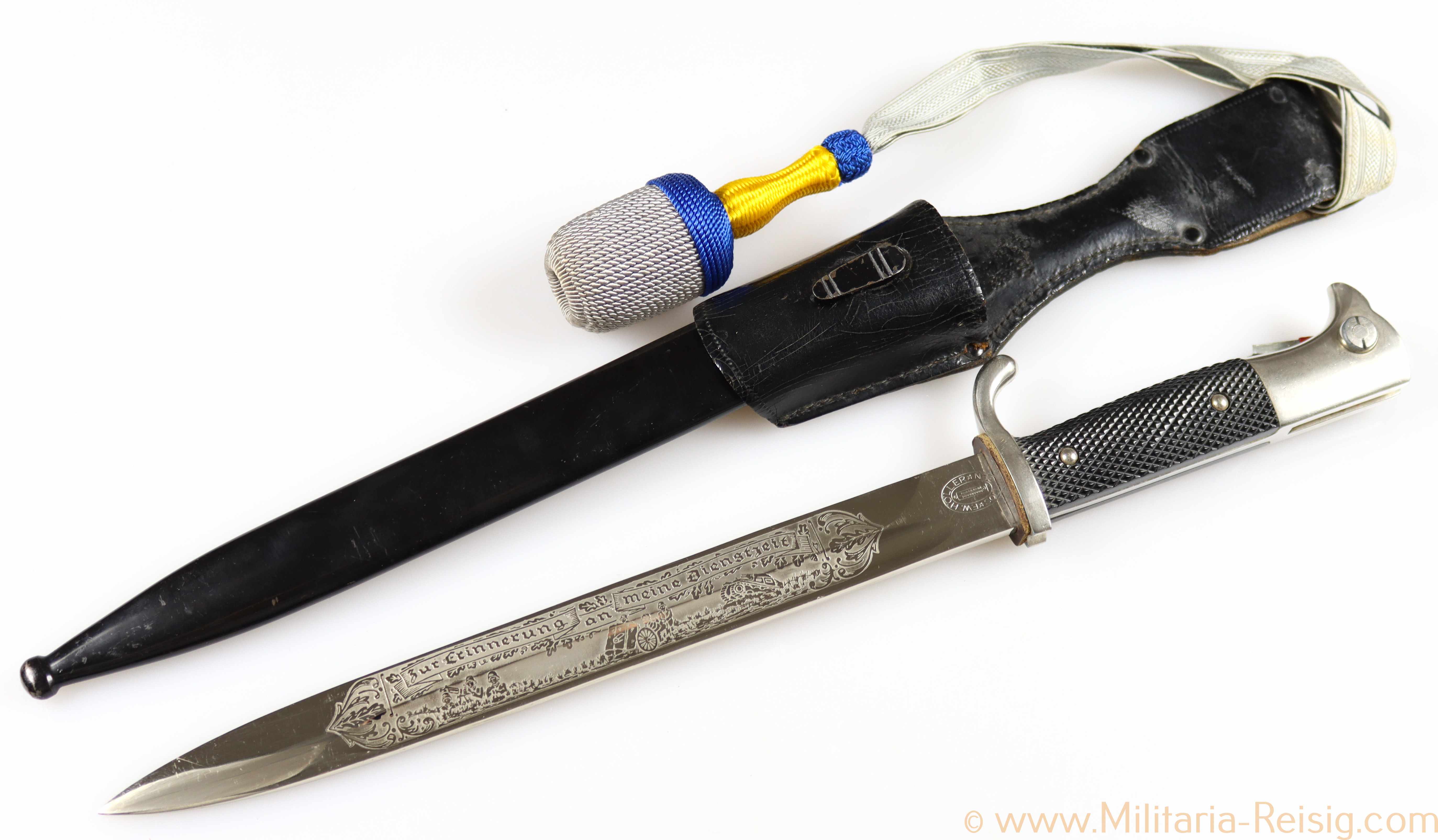 Extraseitengewehr mit Klingenätzung, Hersteller F. W. Höller, Solingen