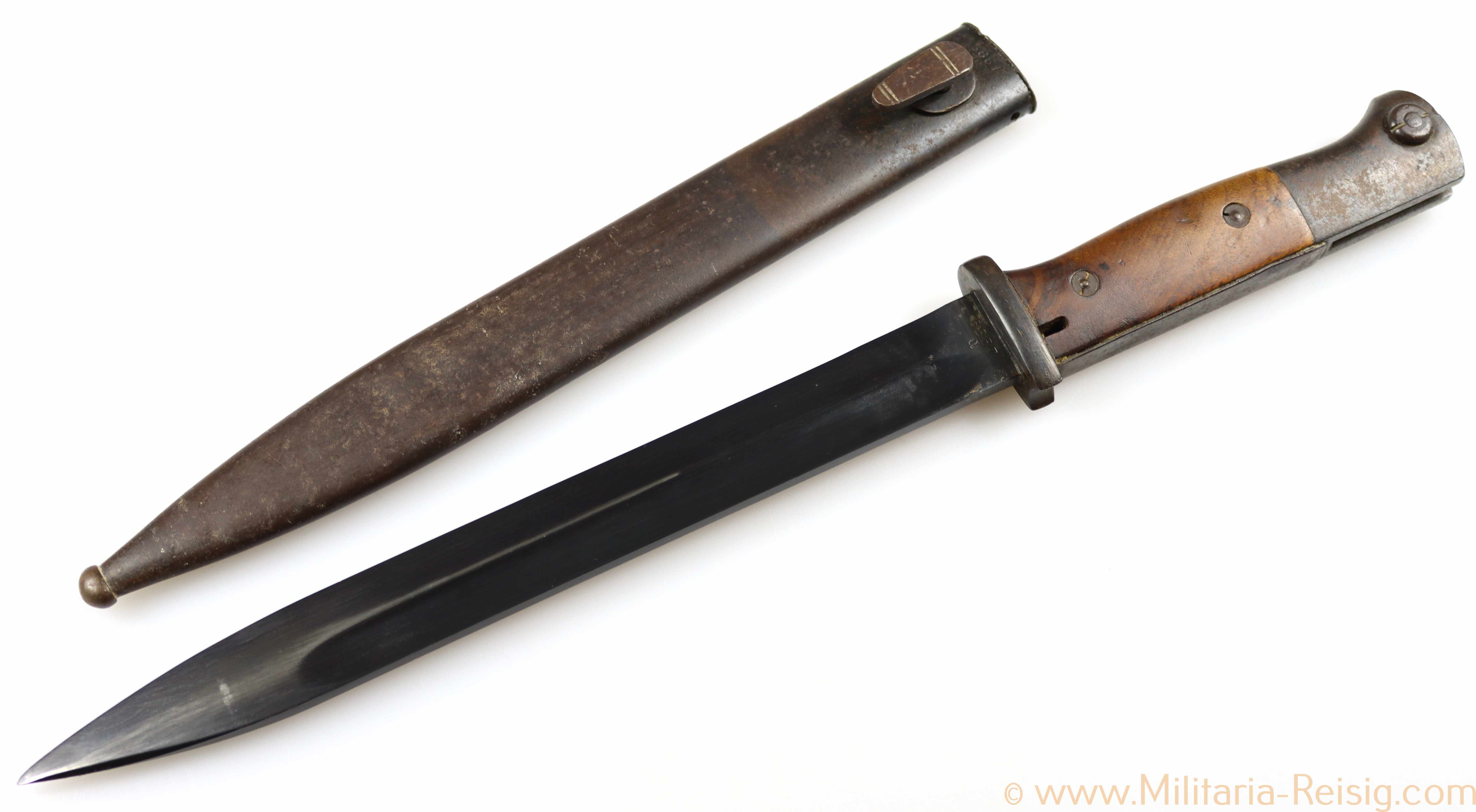 Wehrmacht K98 Bajonett, Hersteller S/185 1937, Nummerngleich!