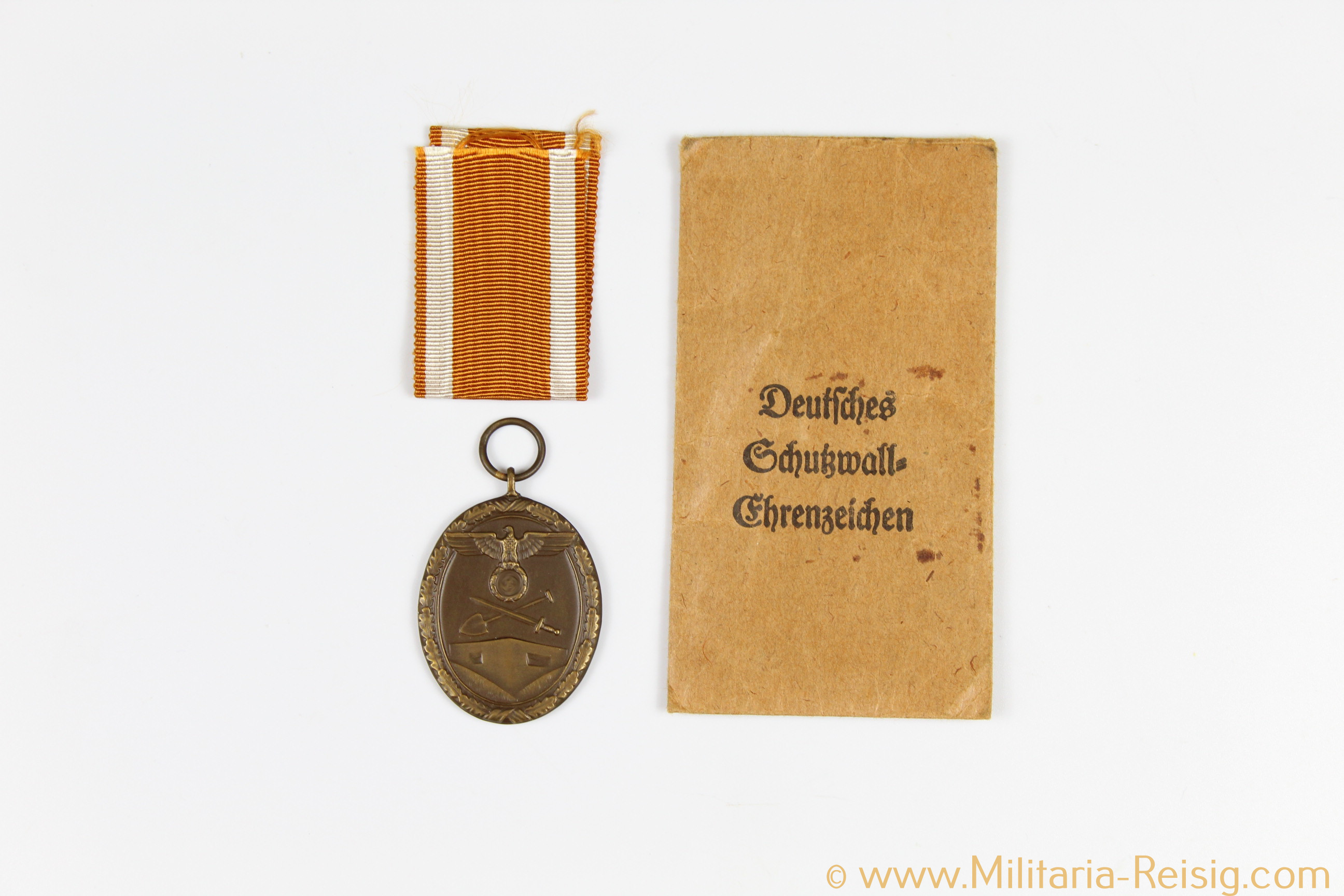 Deutsches Schutzwall Ehrenzeichen, Herst. Metallwarenfabrik Anton Markovsky's Sohn, selten!