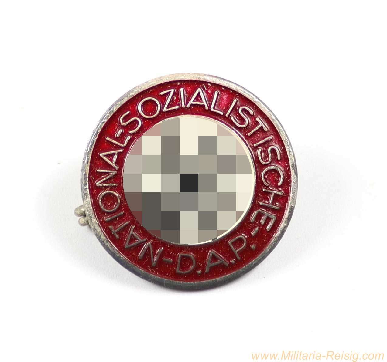 NSDAP Parteiabzeichen – Hersteller RZM M1/25 (Rudolf Reiling, Pforzheim) 