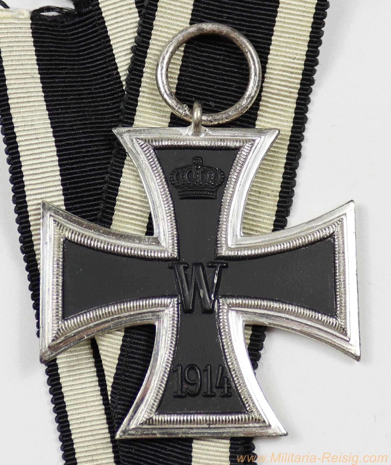 Eisernes Kreuz 2. Klasse 1914 - einteilige unmagnetische Ausführung mit Band
