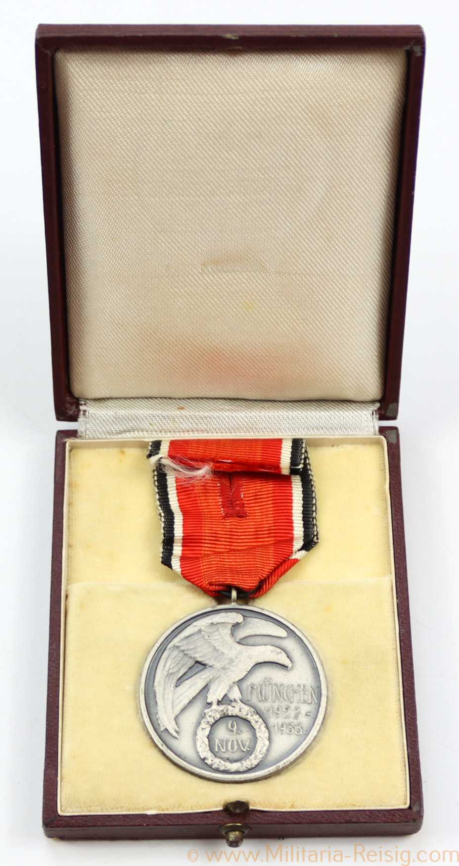 Blutorden vom 9. November 1923 im Etui, Verleihungsnummer 3879 (Ignatz Markus)