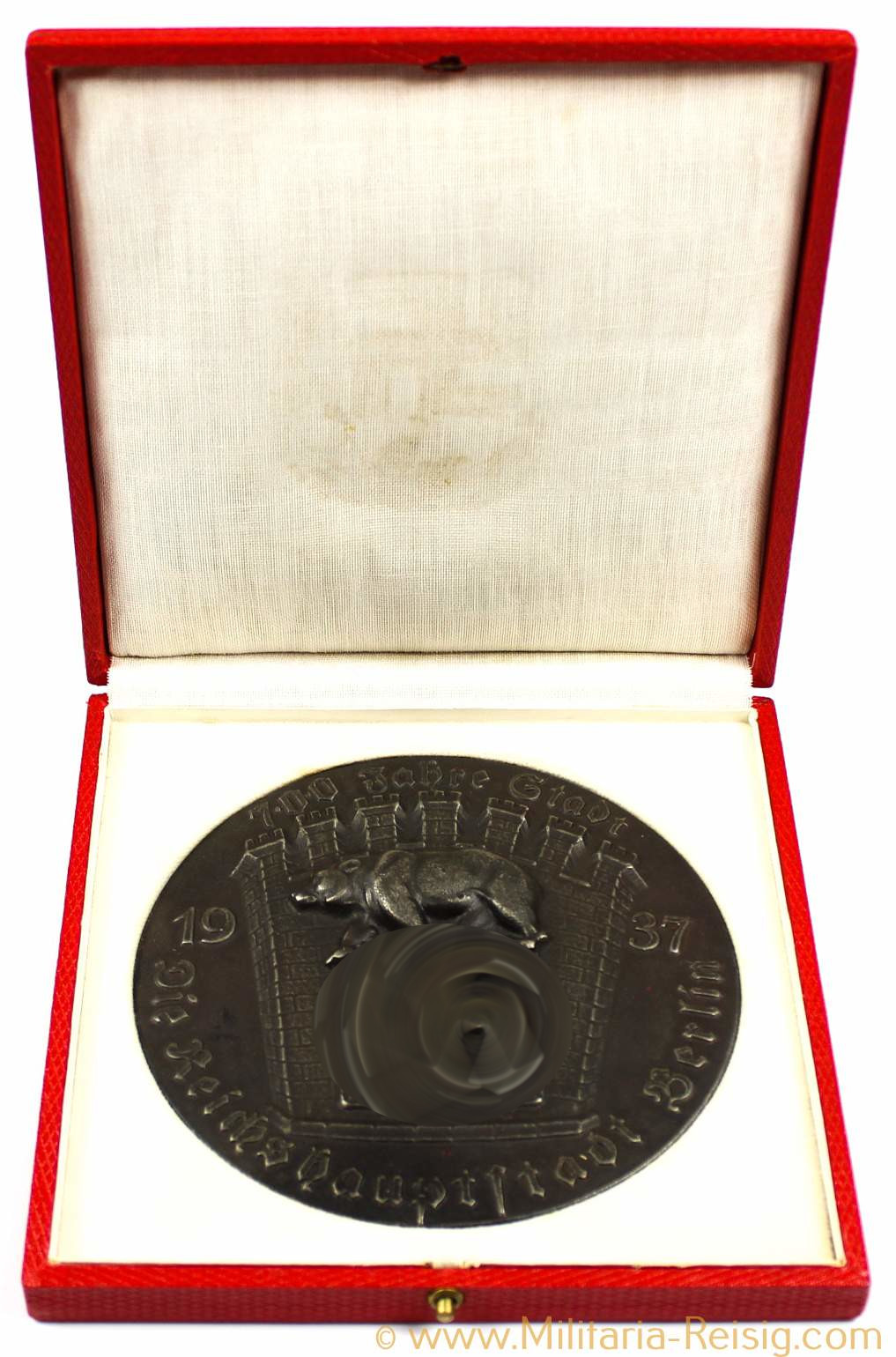 Medaille - "Die Reichshauptstadt Berlin 700 Jahre Stadt 1937" im Etui