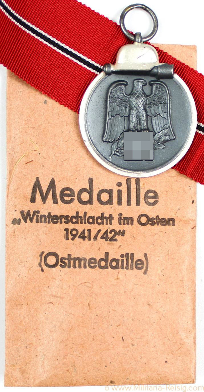 Ostmedaille mit Verleihungstüte, Herst. L/52