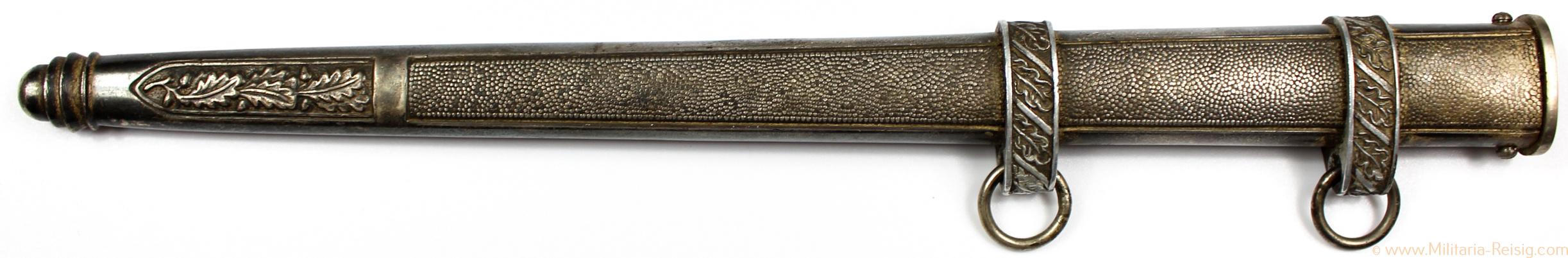 Klingenscheide für einen Luftwaffe Offiziersdolch, schöne Patina!