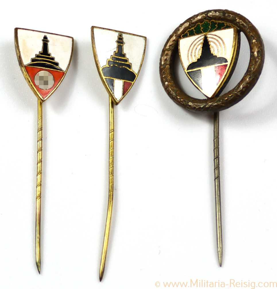 3x Mitgliedsnadel - Reichskriegerbund Kyffhäuser
